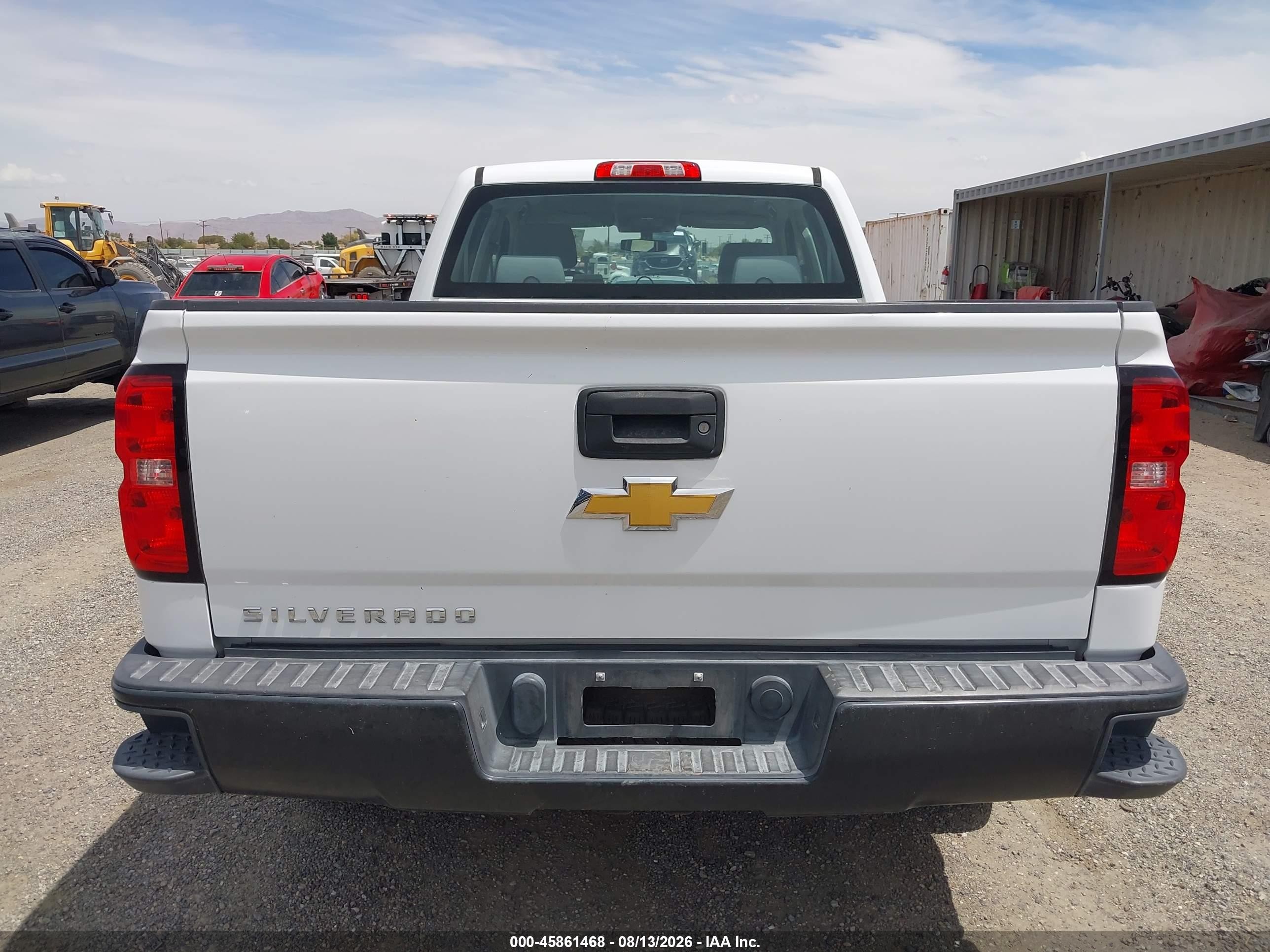 2015 Chevrolet Silverado 1500 Work Truck White vin: 1GCRCPEH6FZ328873