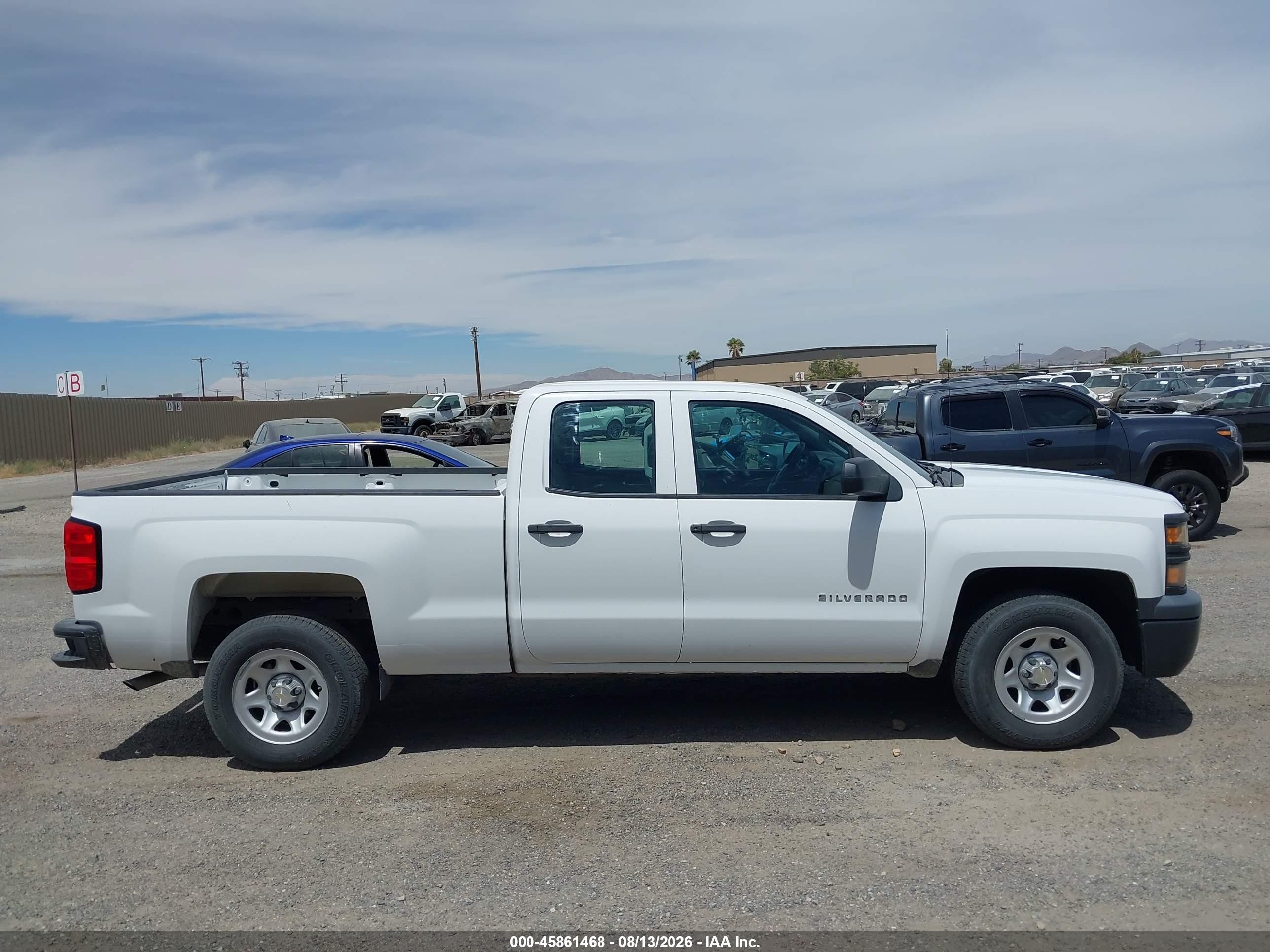 2015 Chevrolet Silverado 1500 Work Truck White vin: 1GCRCPEH6FZ328873