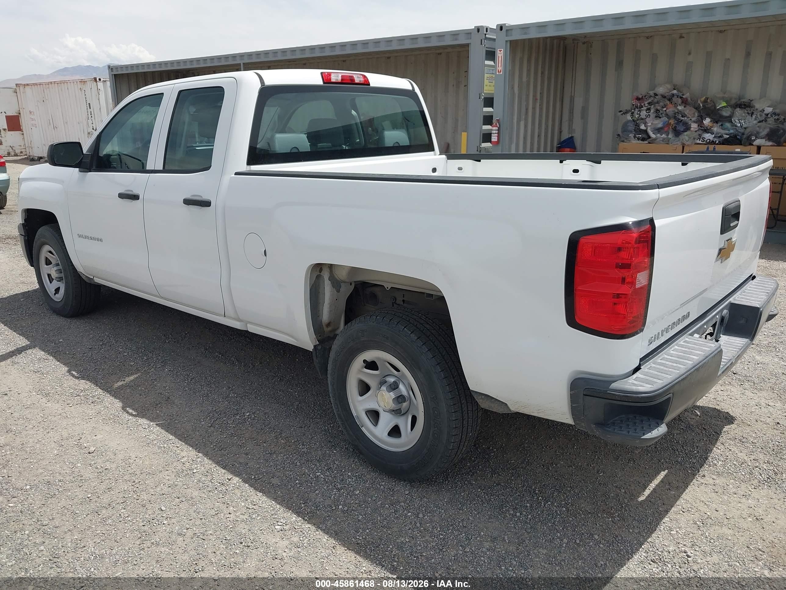2015 Chevrolet Silverado 1500 Work Truck White vin: 1GCRCPEH6FZ328873
