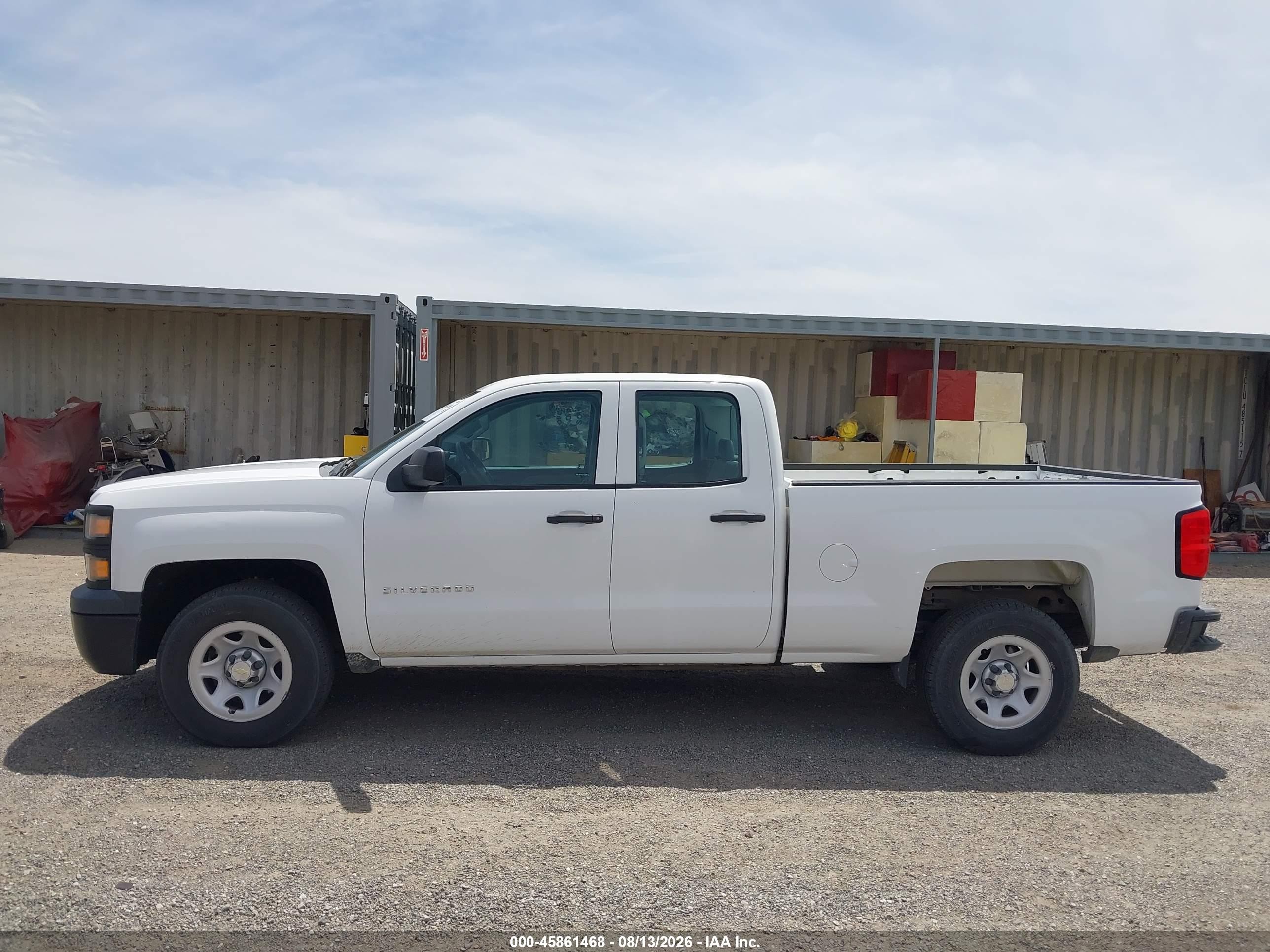 2015 Chevrolet Silverado 1500 Work Truck White vin: 1GCRCPEH6FZ328873