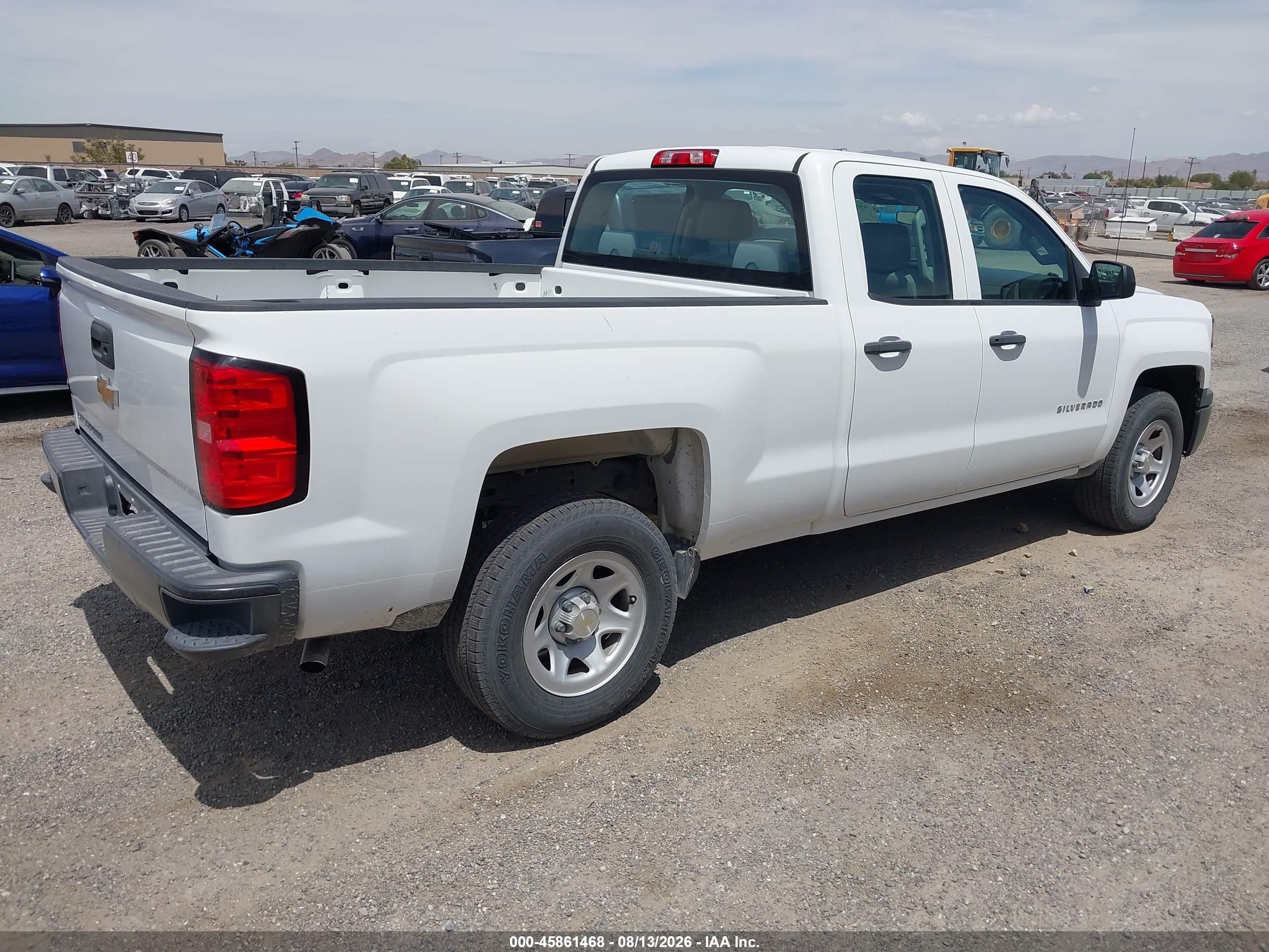 2015 Chevrolet Silverado 1500 Work Truck White vin: 1GCRCPEH6FZ328873