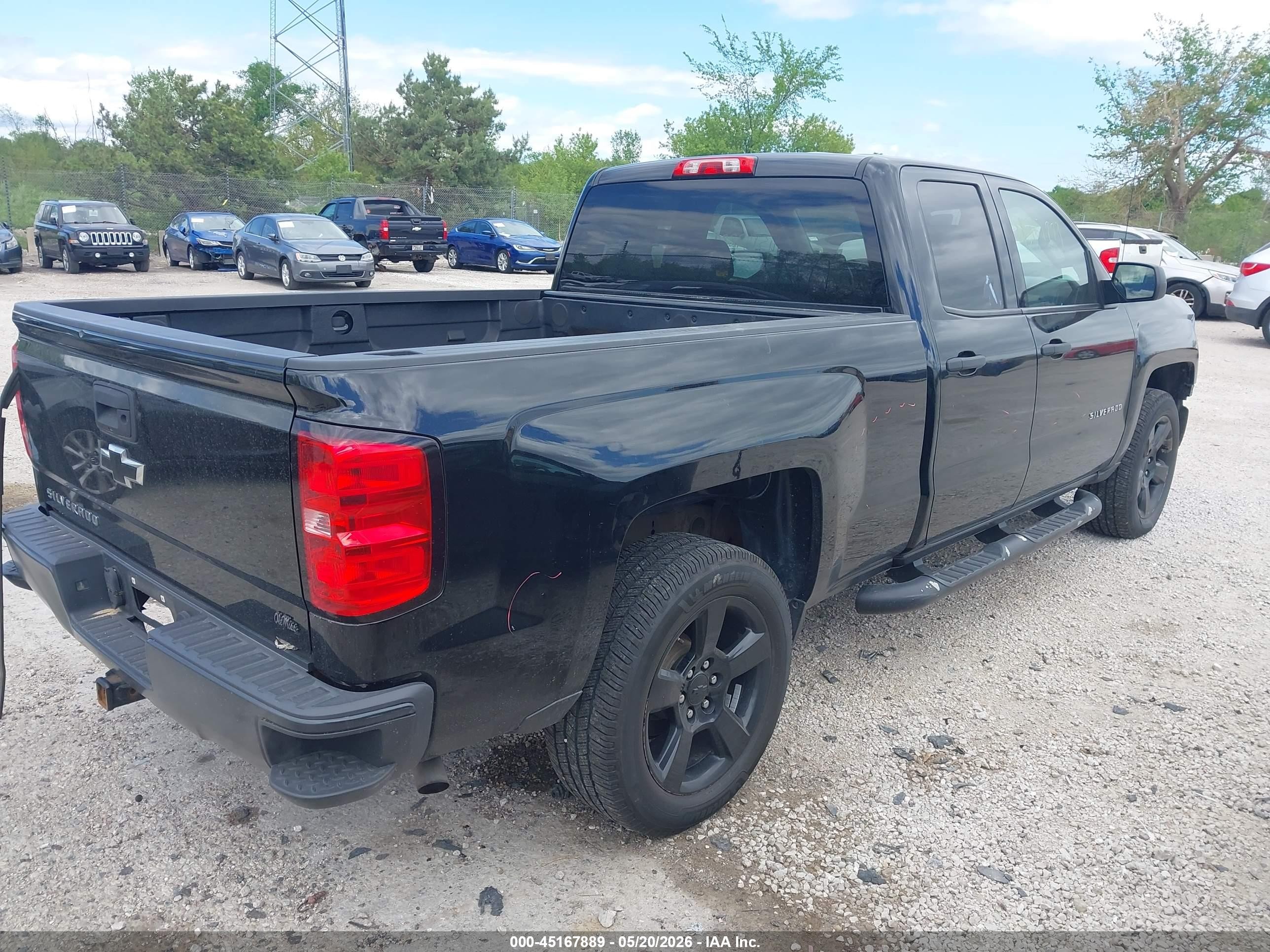 2015 Chevrolet Silverado 1500 Wt Black vin: 1GCRCPEH7FZ322418