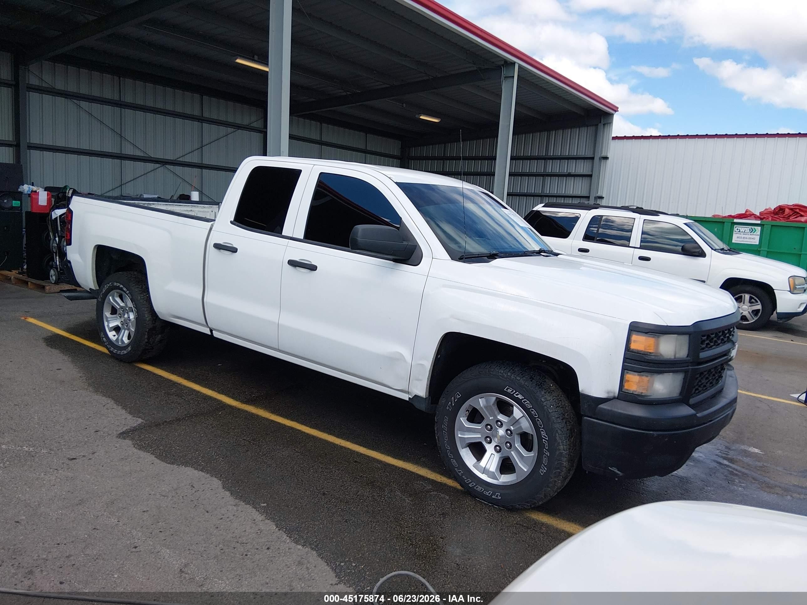 2014 Chevrolet Silverado 1500 Work Truck 1wt White vin: 1GCRCPEH8EZ120122
