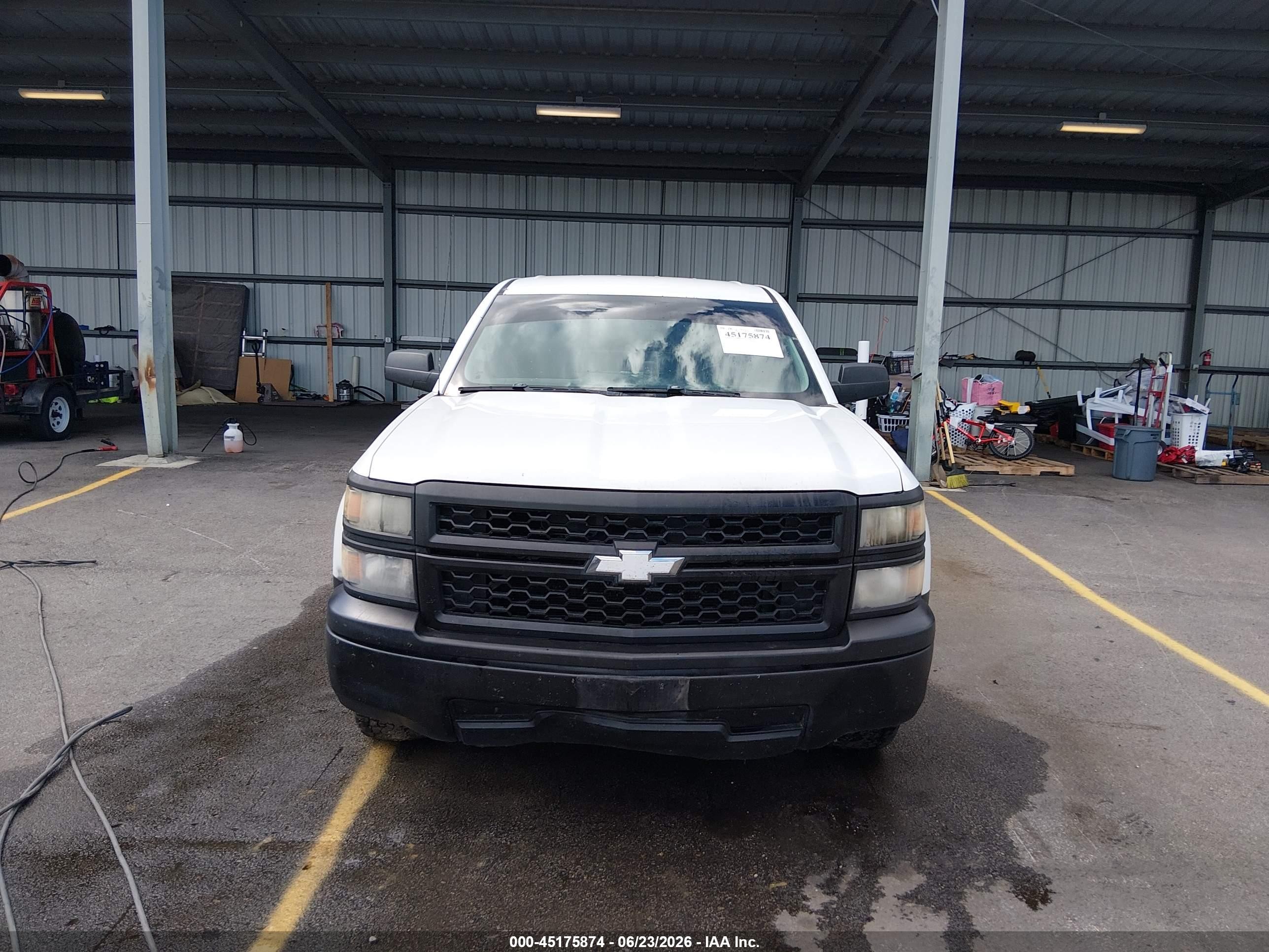 2014 Chevrolet Silverado 1500 Work Truck 1wt White vin: 1GCRCPEH8EZ120122