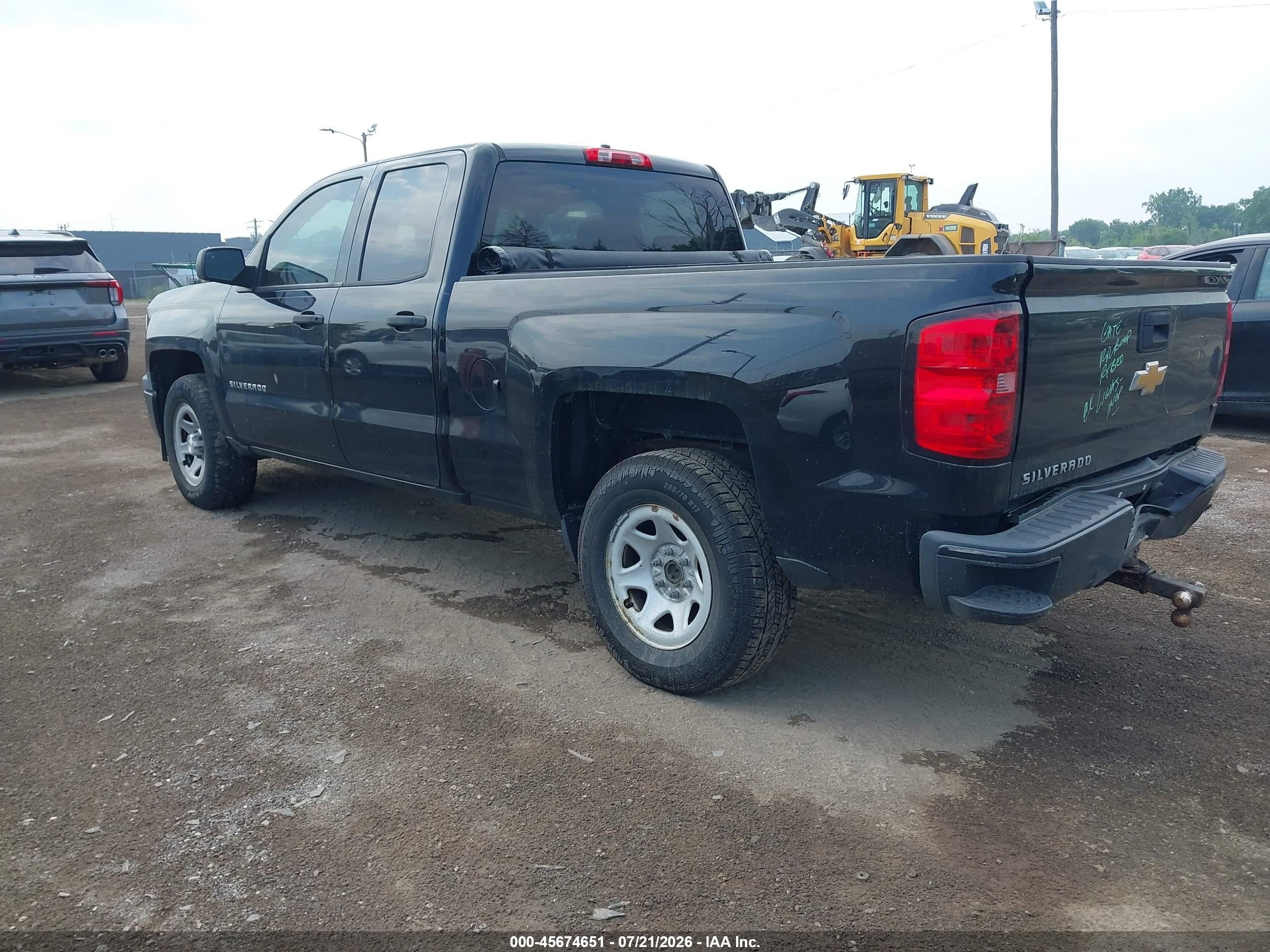 2014 Chevrolet Silverado 1500 Work Truck Black vin: 1GCRCPEH8EZ121433