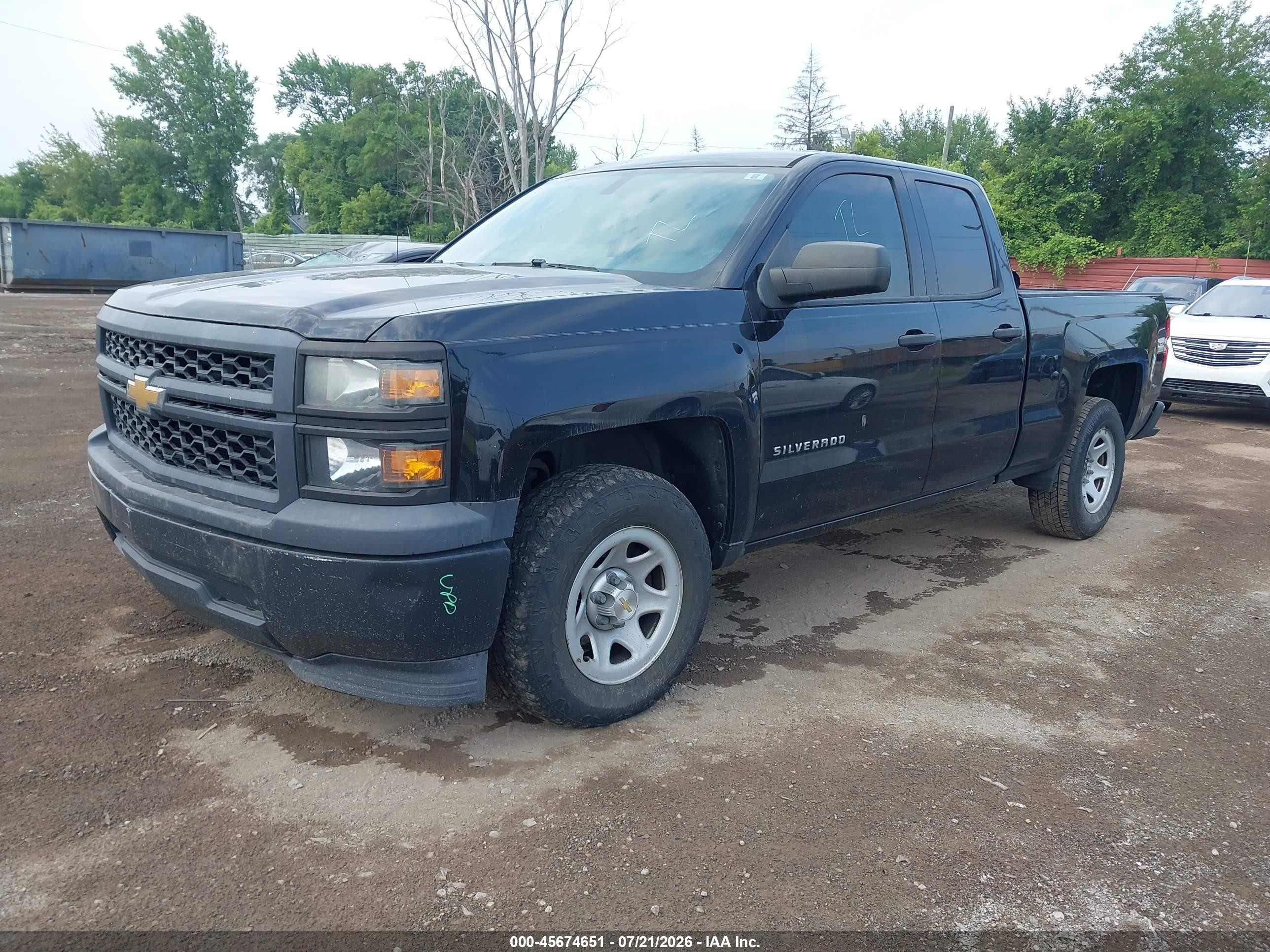 2014 Chevrolet Silverado 1500 Work Truck Black vin: 1GCRCPEH8EZ121433