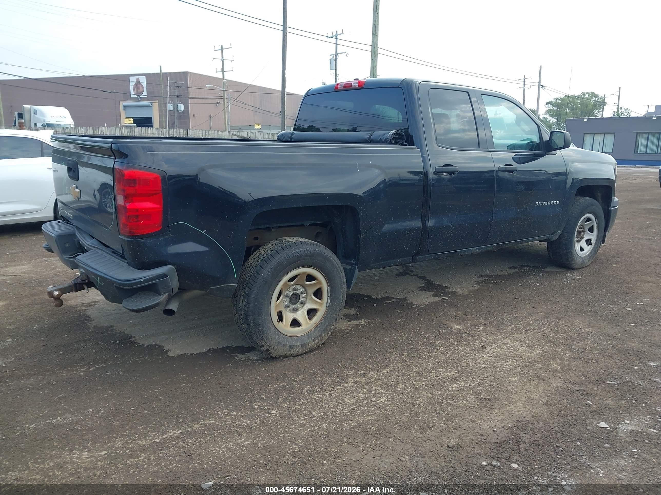 2014 Chevrolet Silverado 1500 Work Truck Black vin: 1GCRCPEH8EZ121433