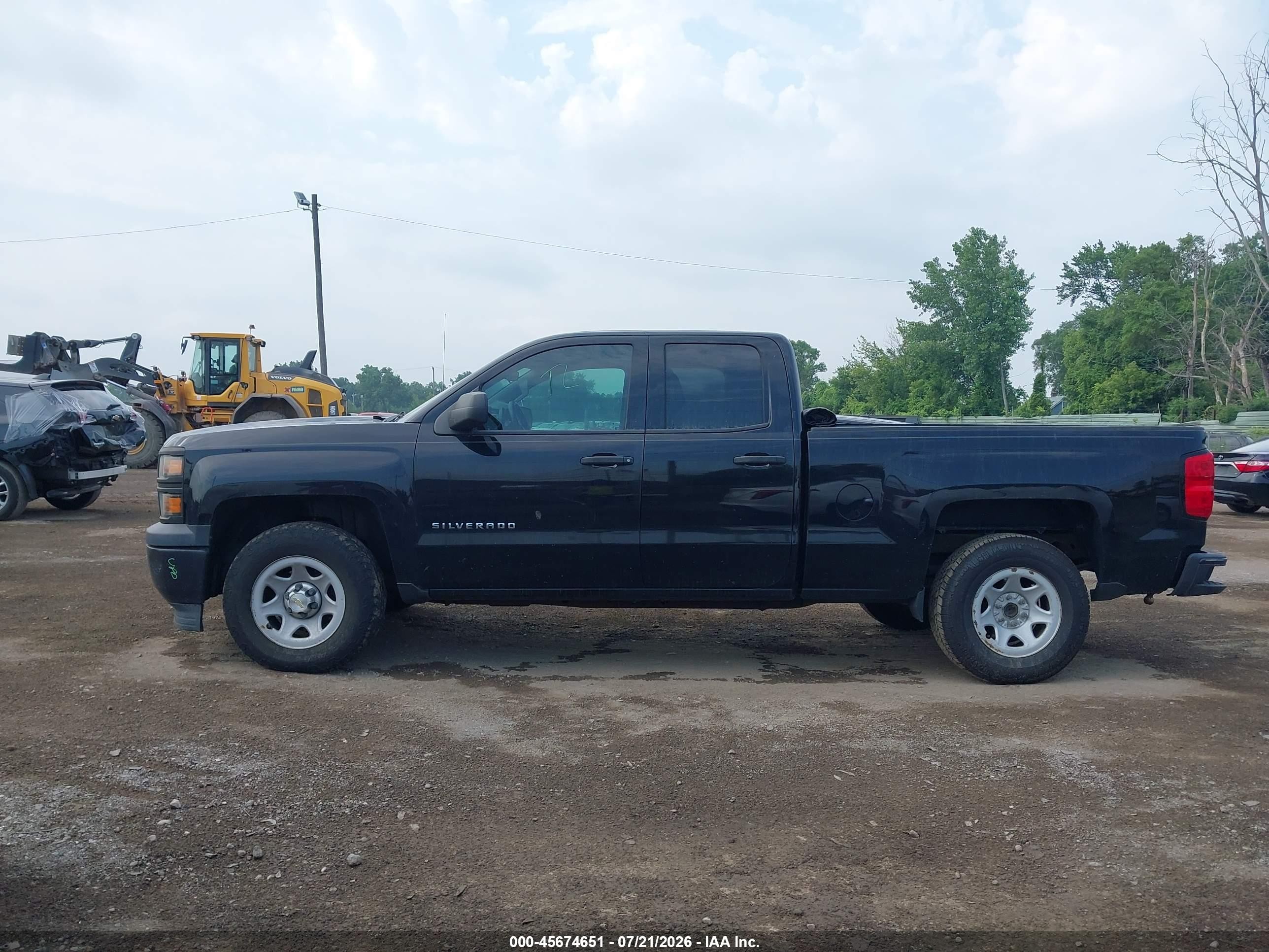 2014 Chevrolet Silverado 1500 Work Truck Black vin: 1GCRCPEH8EZ121433
