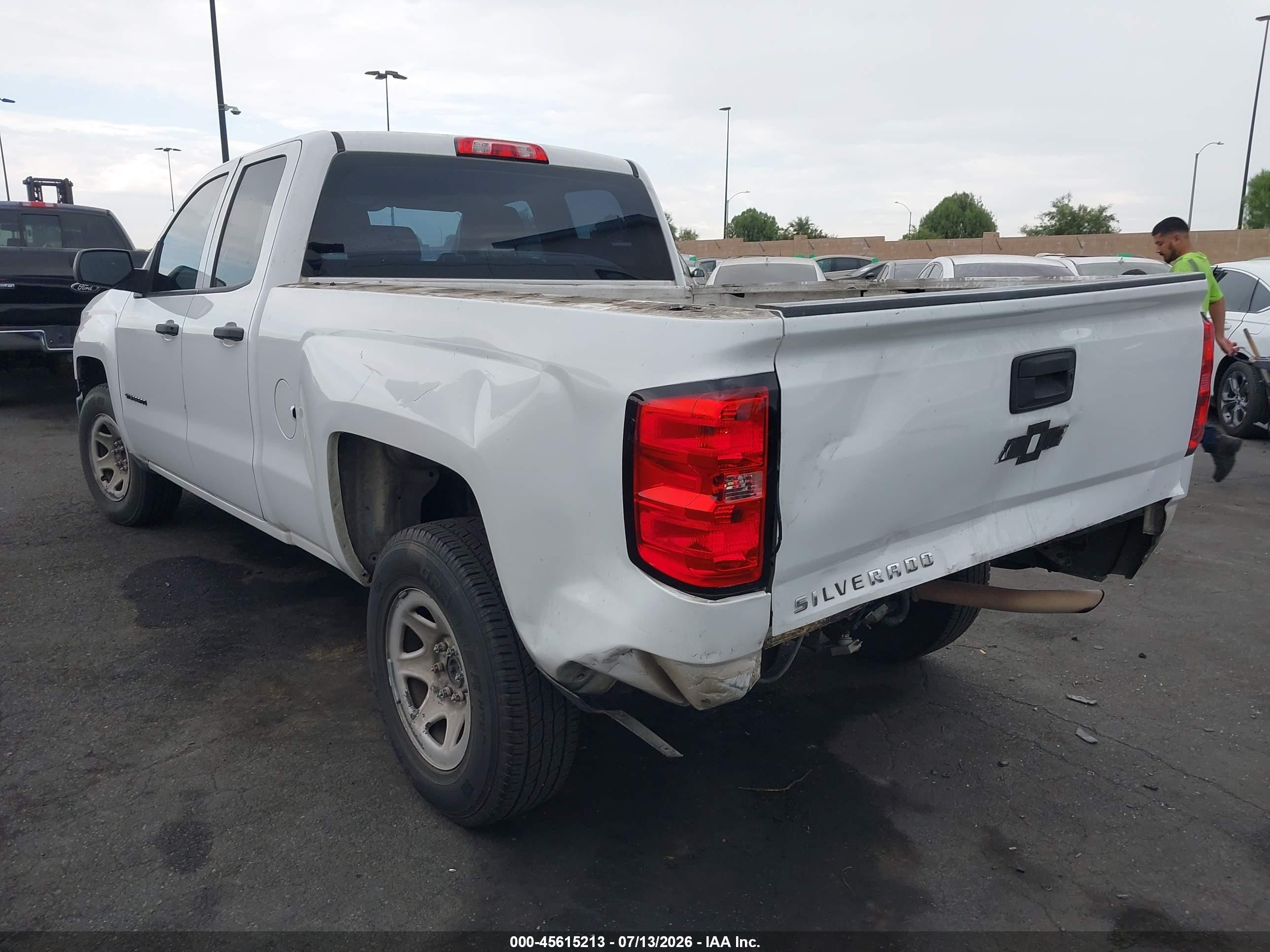 2014 Chevrolet Silverado 1500 Work Truck 1wt White vin: 1GCRCPEH8EZ258727