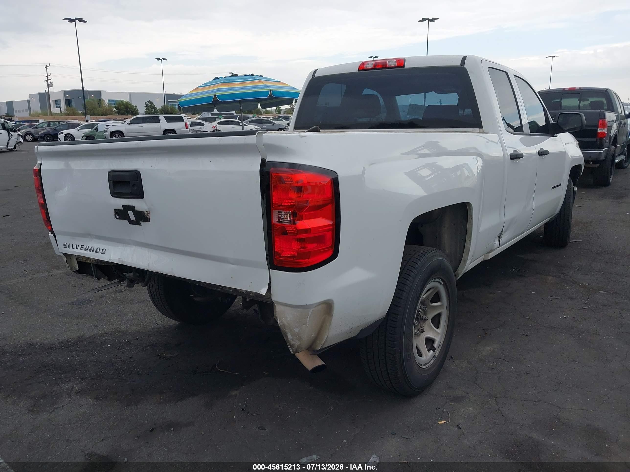 2014 Chevrolet Silverado 1500 Work Truck 1wt White vin: 1GCRCPEH8EZ258727