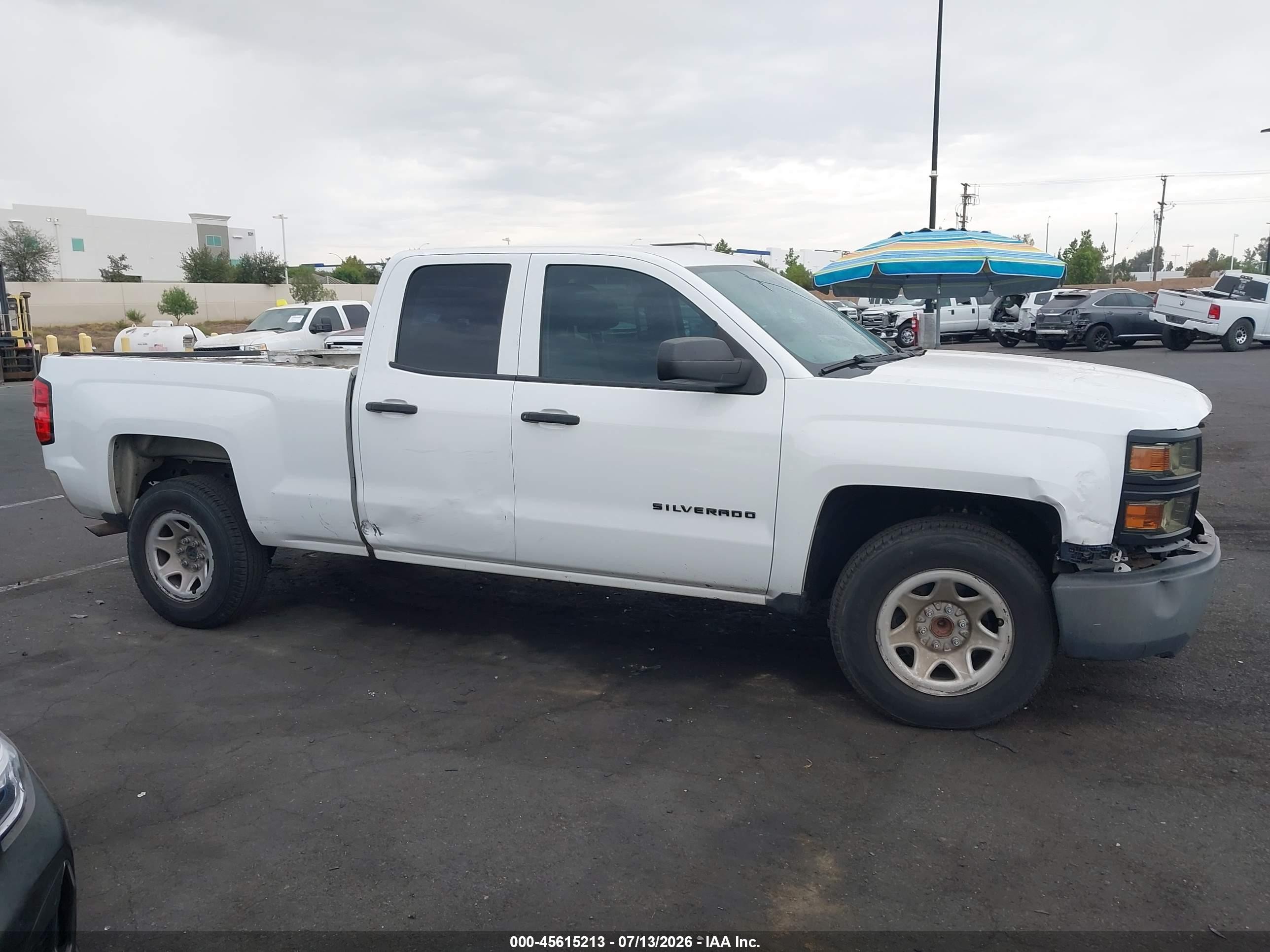 2014 Chevrolet Silverado 1500 Work Truck 1wt White vin: 1GCRCPEH8EZ258727