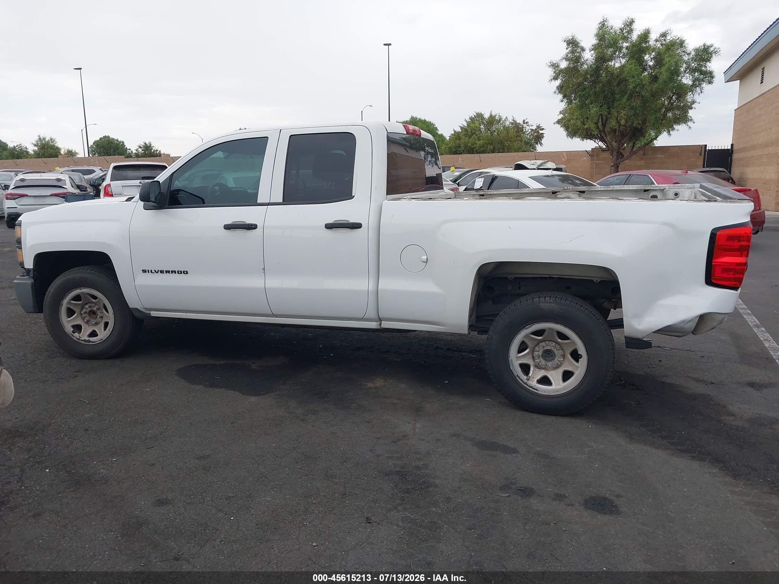 2014 Chevrolet Silverado 1500 Work Truck 1wt White vin: 1GCRCPEH8EZ258727