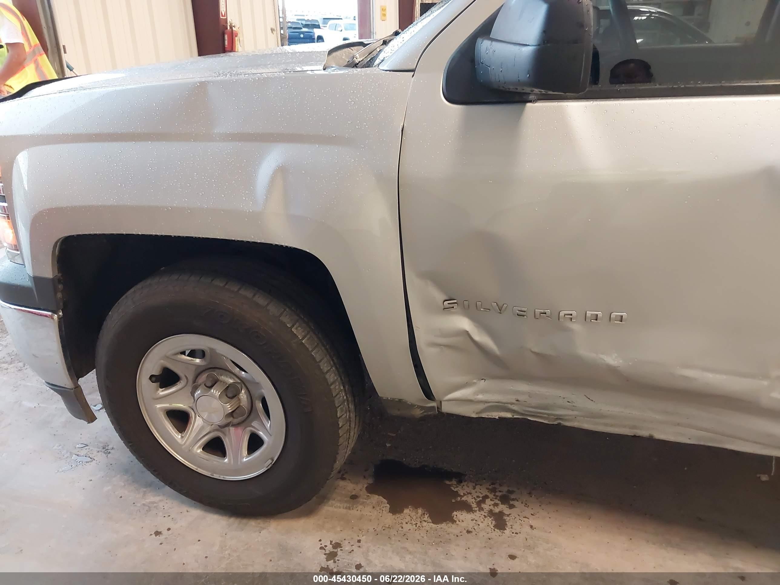 2015 Chevrolet Silverado 1500 Ls Gray vin: 1GCRCPEH8FZ146009