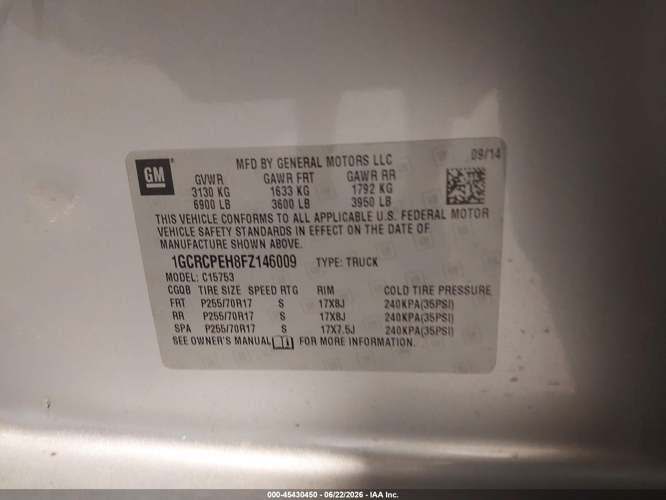 2015 Chevrolet Silverado 1500 Ls Gray vin: 1GCRCPEH8FZ146009