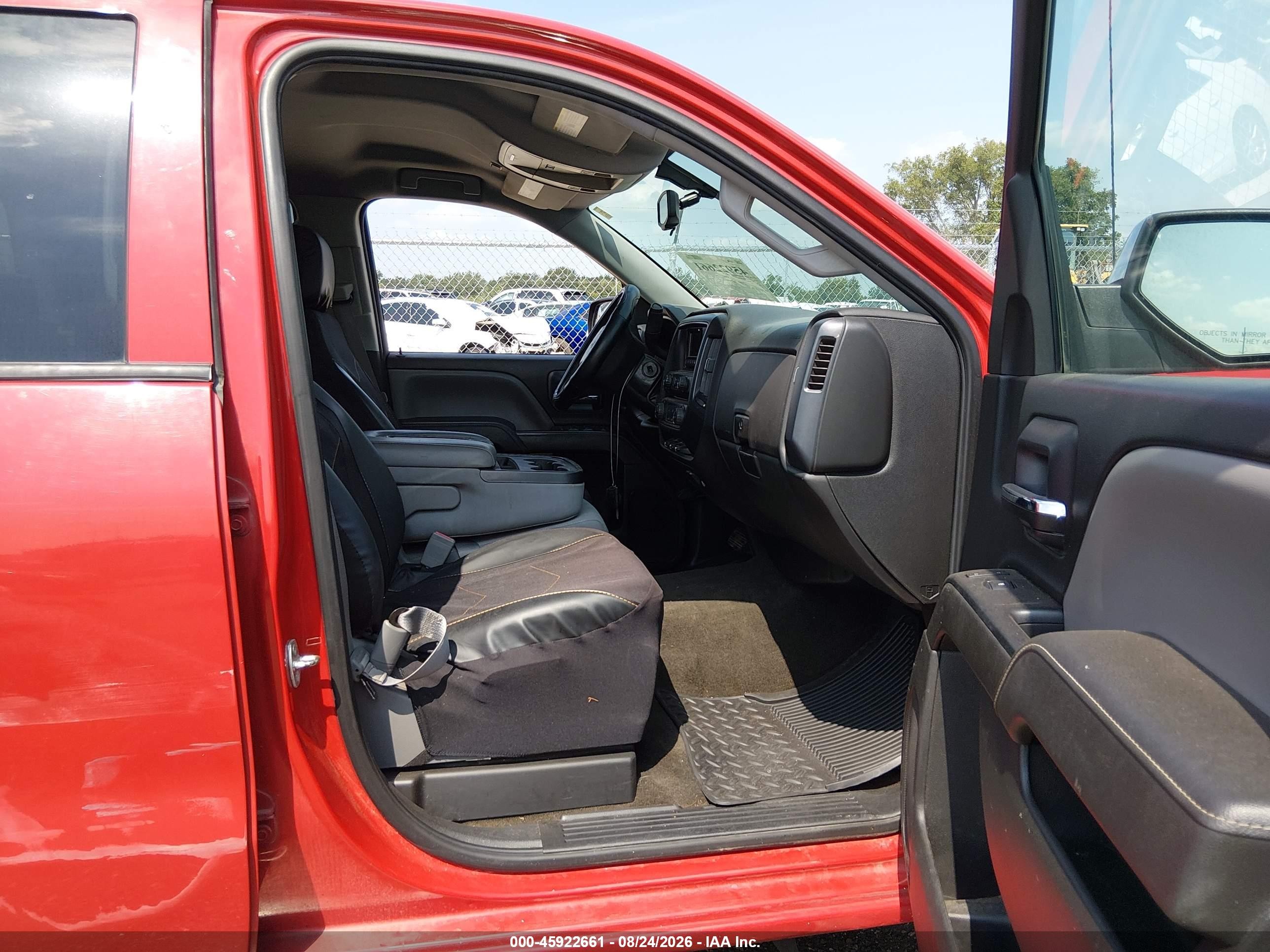 2015 Chevrolet Silverado 1500 Ls Red vin: 1GCRCPEH8FZ323688