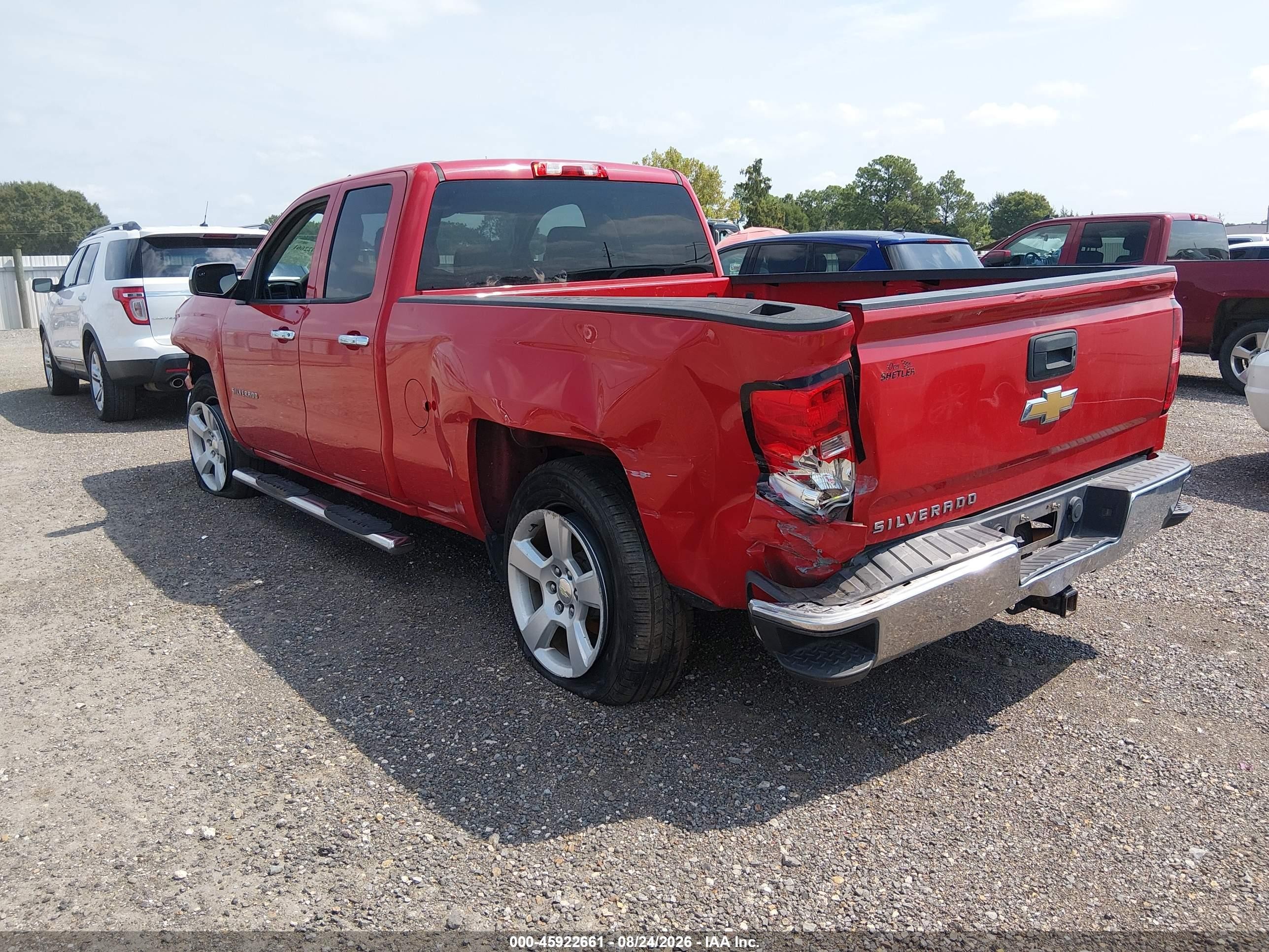 2015 Chevrolet Silverado 1500 Ls Red vin: 1GCRCPEH8FZ323688