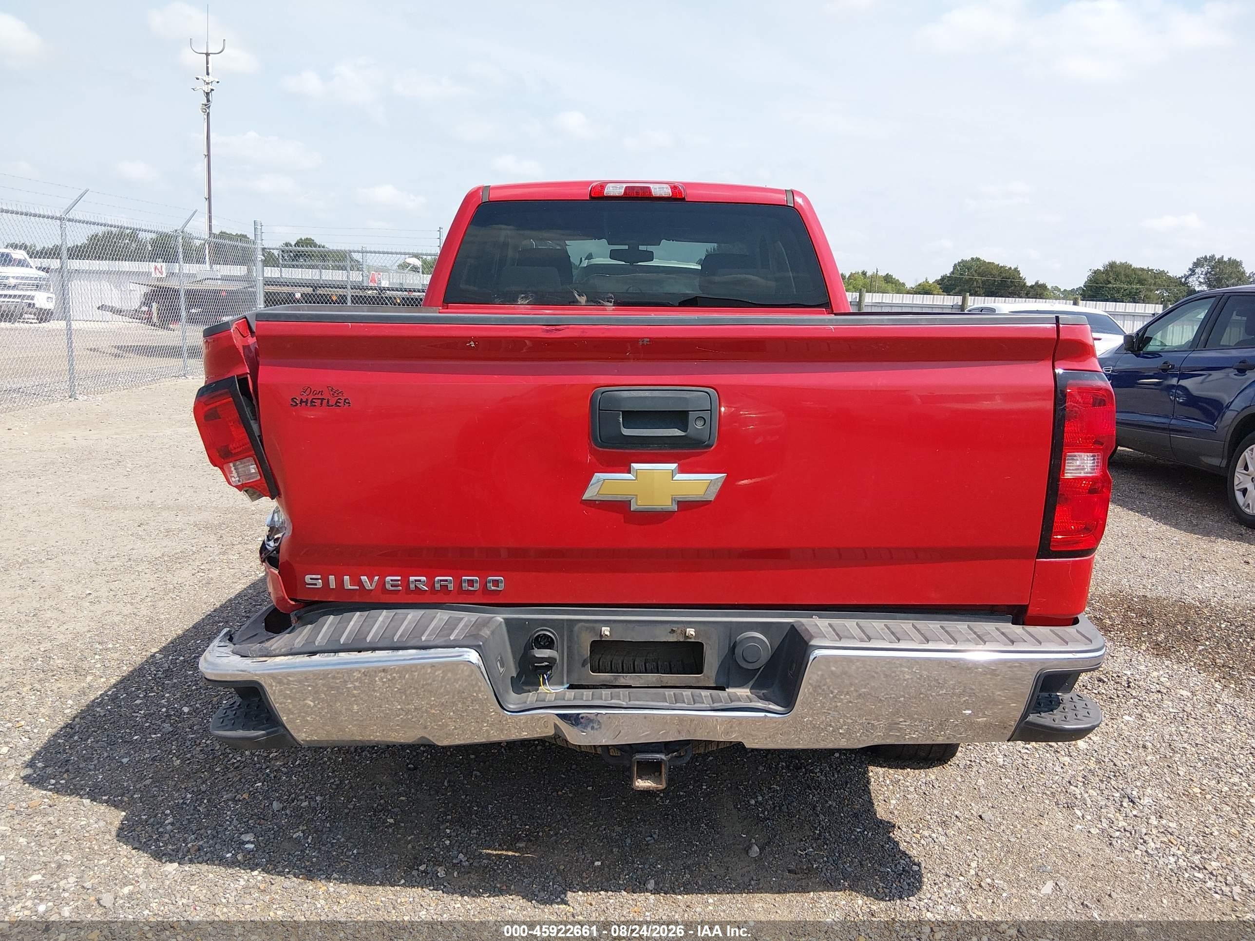 2015 Chevrolet Silverado 1500 Ls Red vin: 1GCRCPEH8FZ323688