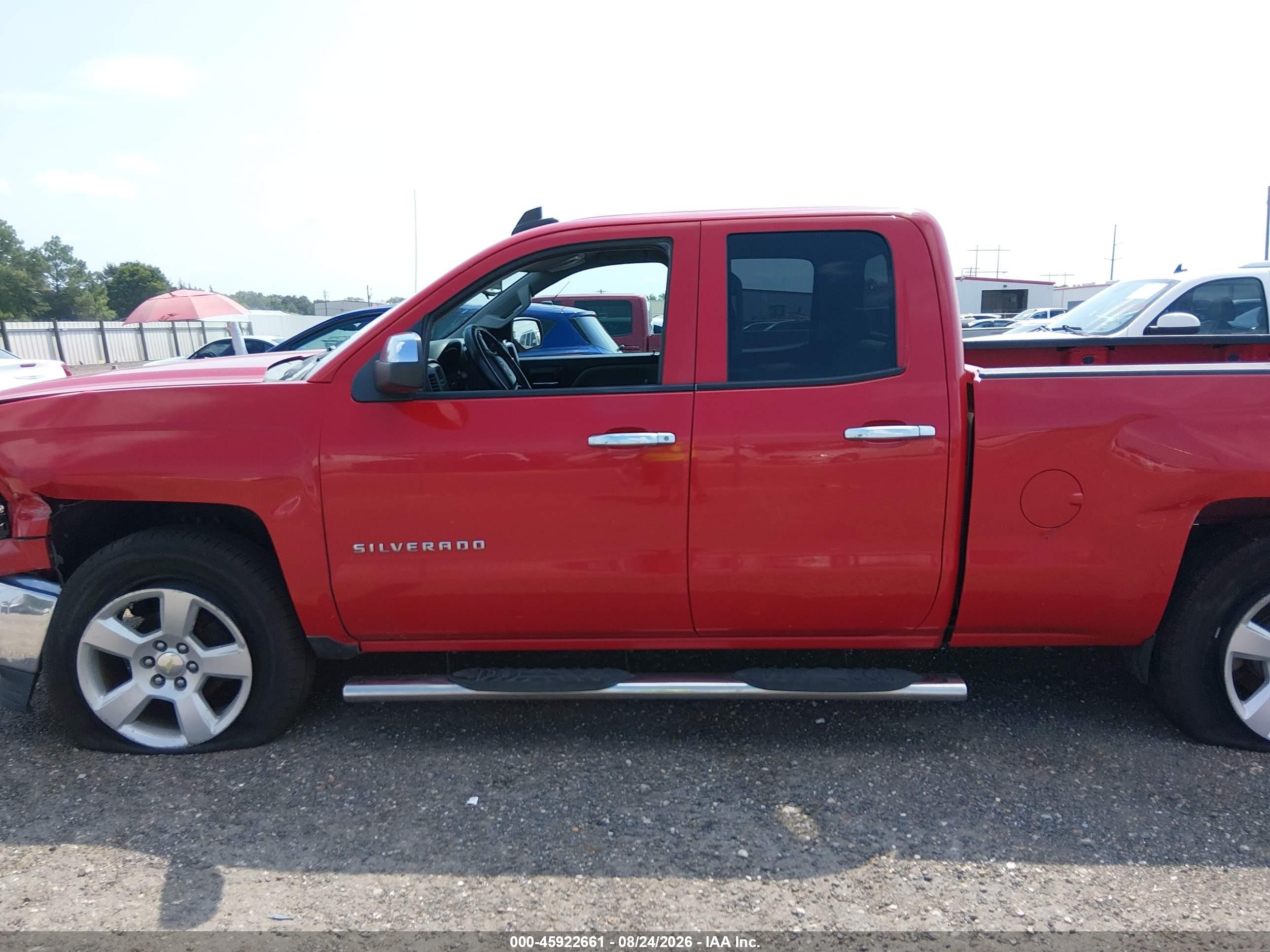 2015 Chevrolet Silverado 1500 Ls Red vin: 1GCRCPEH8FZ323688