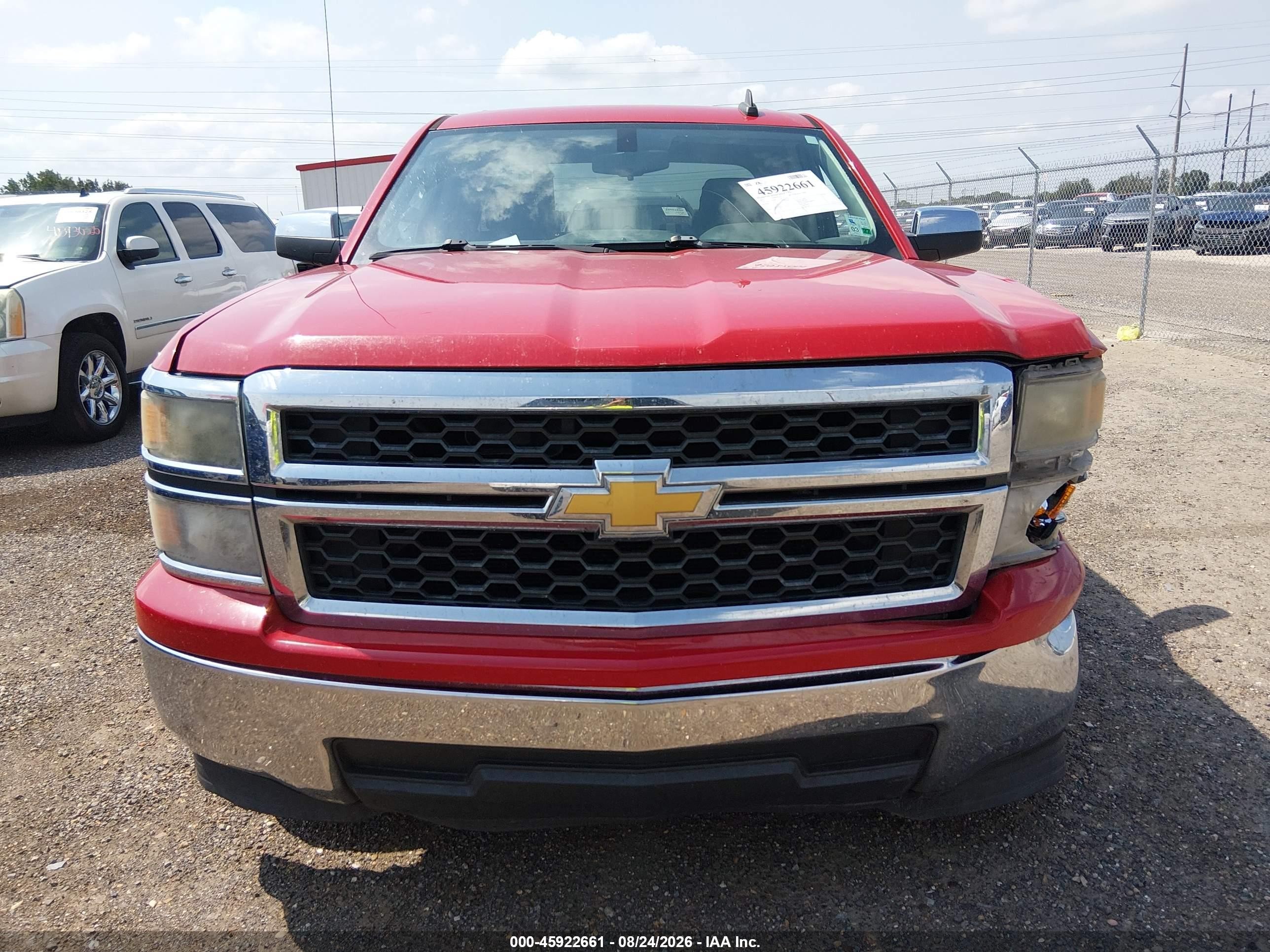 2015 Chevrolet Silverado 1500 Ls Red vin: 1GCRCPEH8FZ323688
