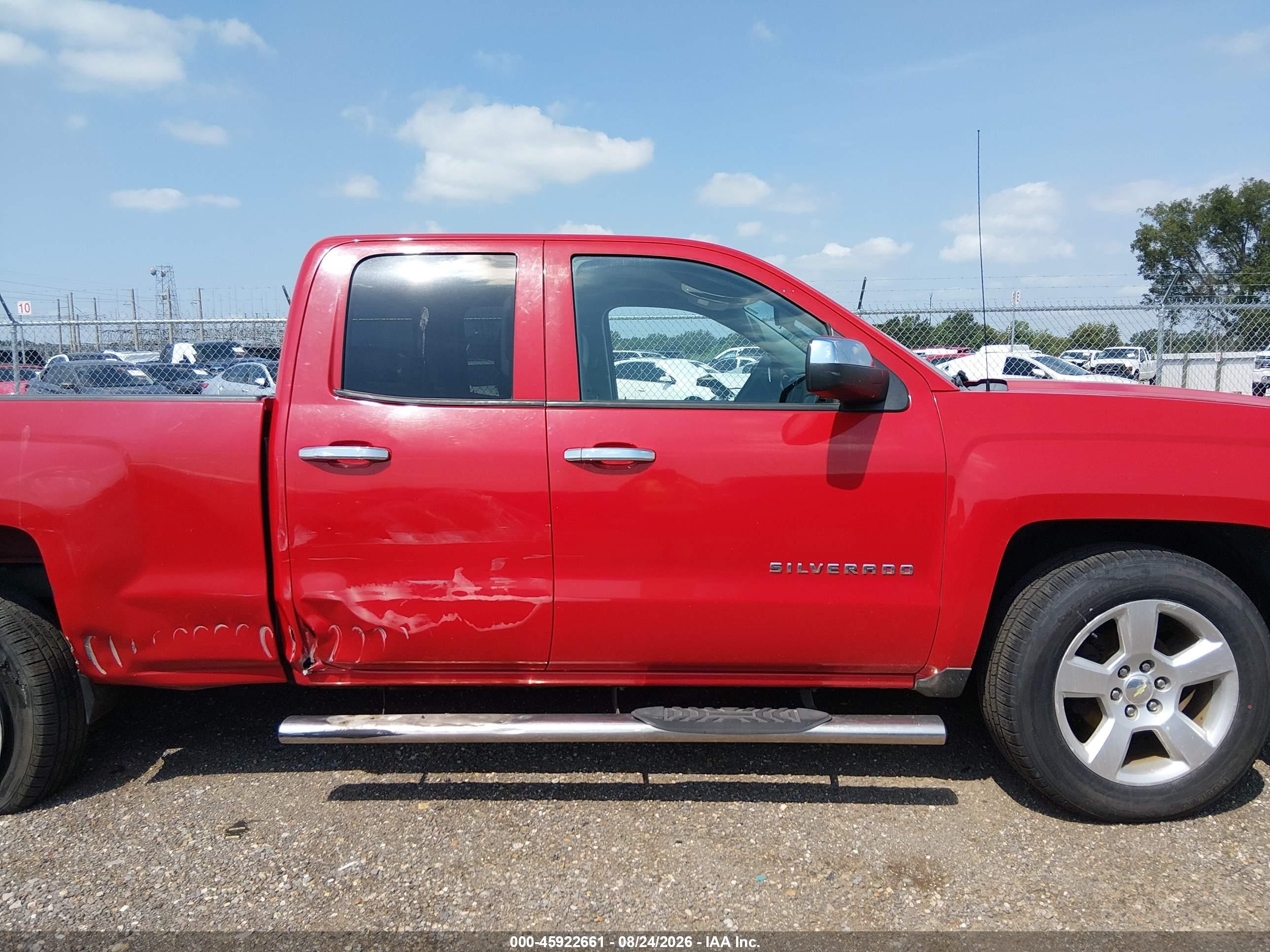 2015 Chevrolet Silverado 1500 Ls Red vin: 1GCRCPEH8FZ323688