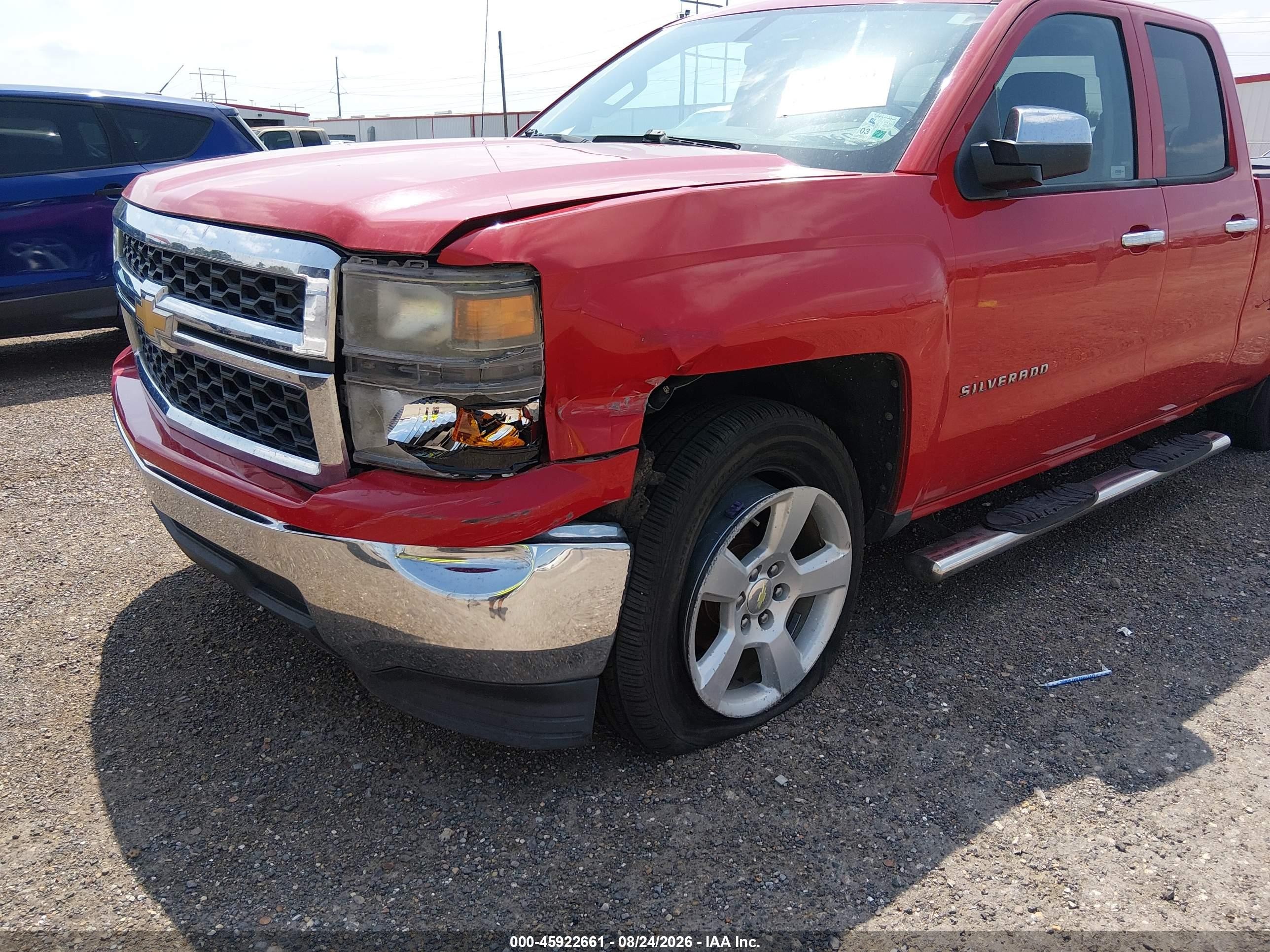 2015 Chevrolet Silverado 1500 Ls Red vin: 1GCRCPEH8FZ323688
