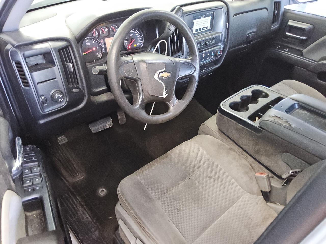 2017 Chevrolet Silverado C1500 Custom White vin: 1GCRCPEH9HZ288856 Damage: Airbag - Front Left, Deployed, Replacement Required