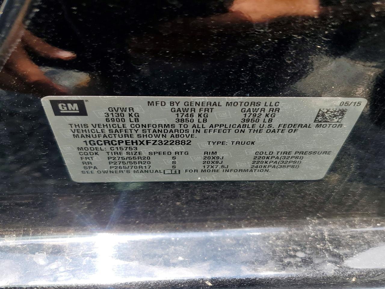 2015 Chevrolet Silverado C1500 Black vin: 1GCRCPEHXFZ322882