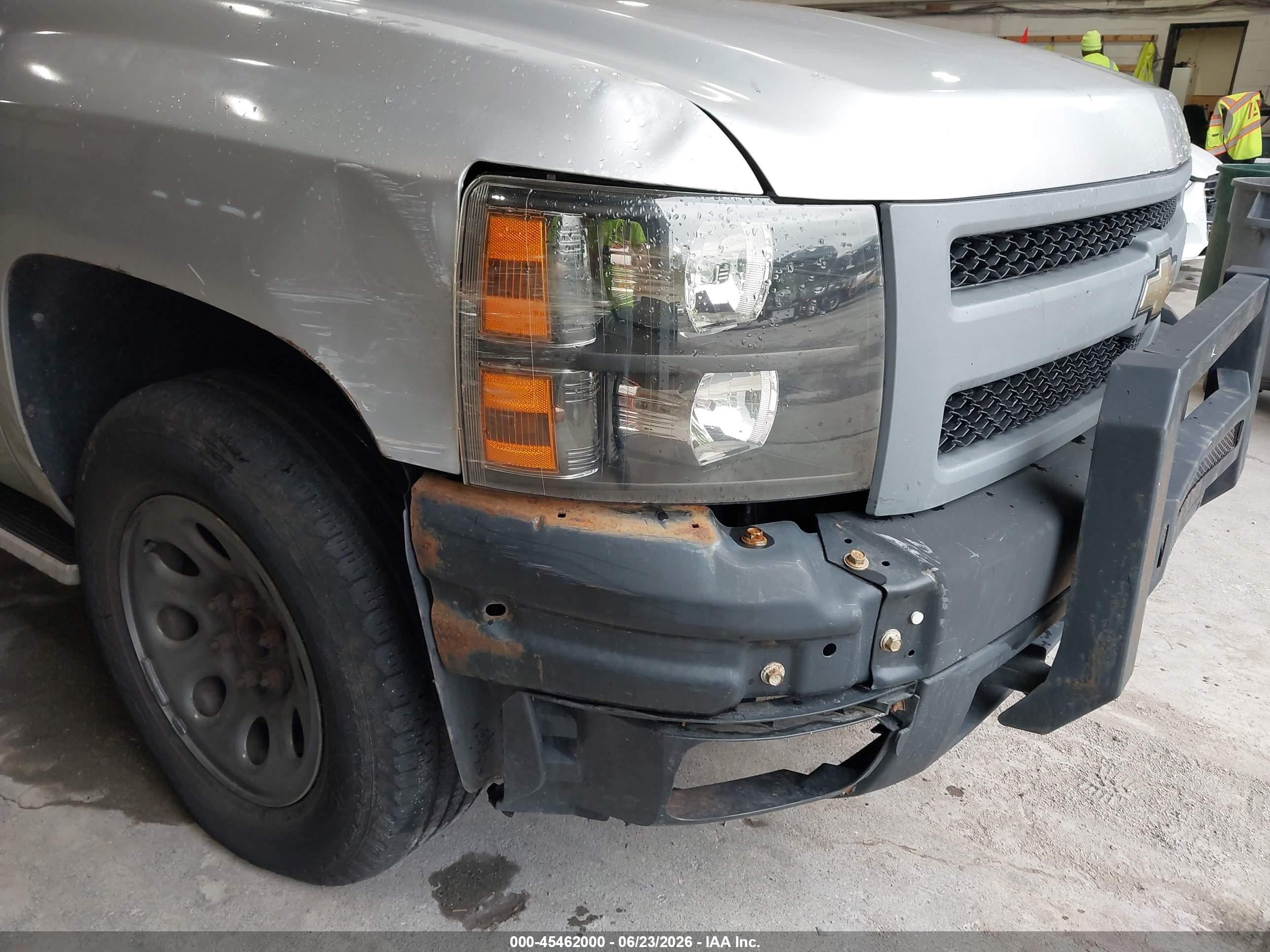 2011 Chevrolet Silverado 1500 Work Truck Silver vin: 1GCRCPEX0BZ118240