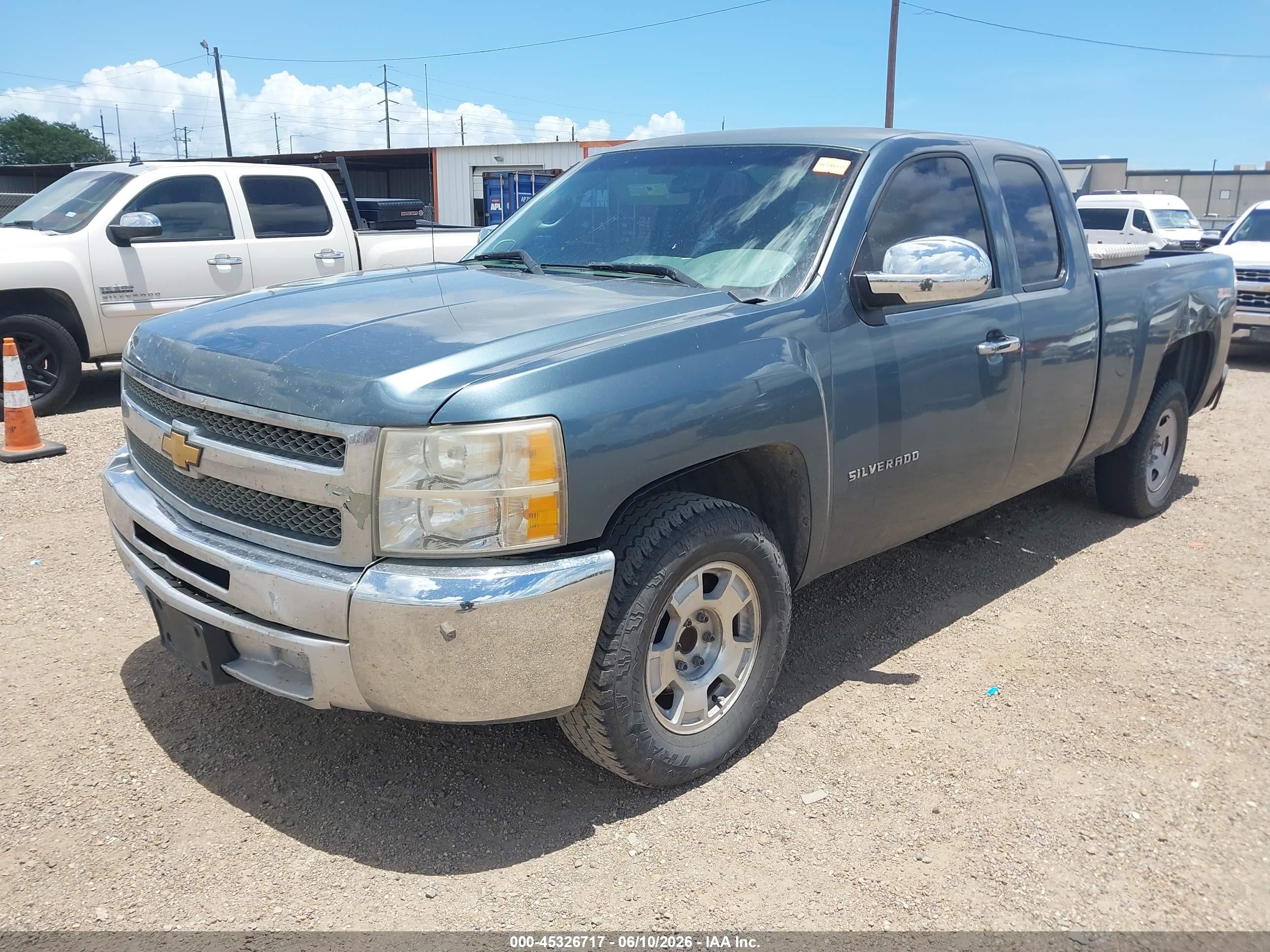 2012 Chevrolet Silverado 1500 Work Truck Blue vin: 1GCRCPEX0CZ183574