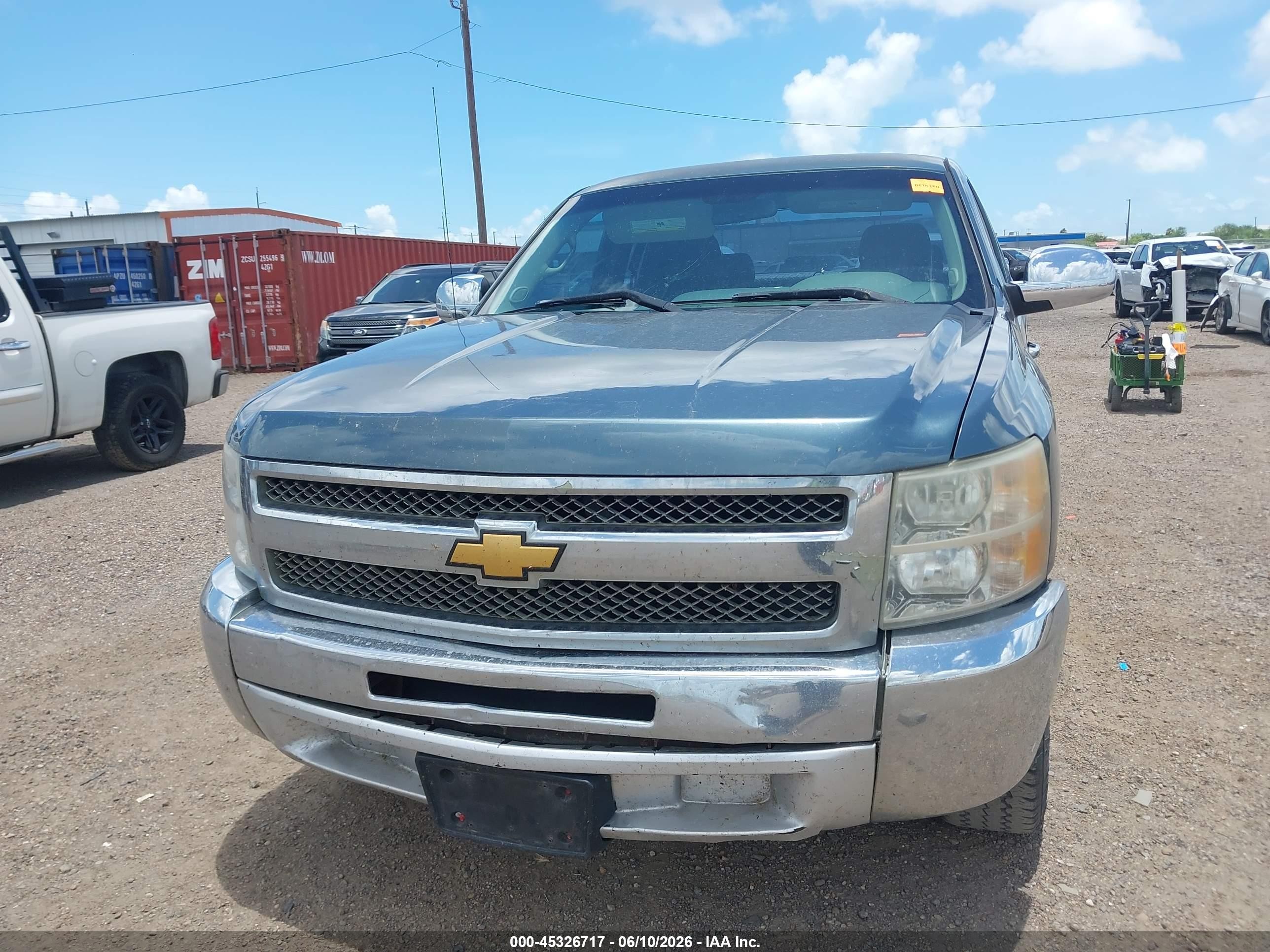 2012 Chevrolet Silverado 1500 Work Truck Blue vin: 1GCRCPEX0CZ183574