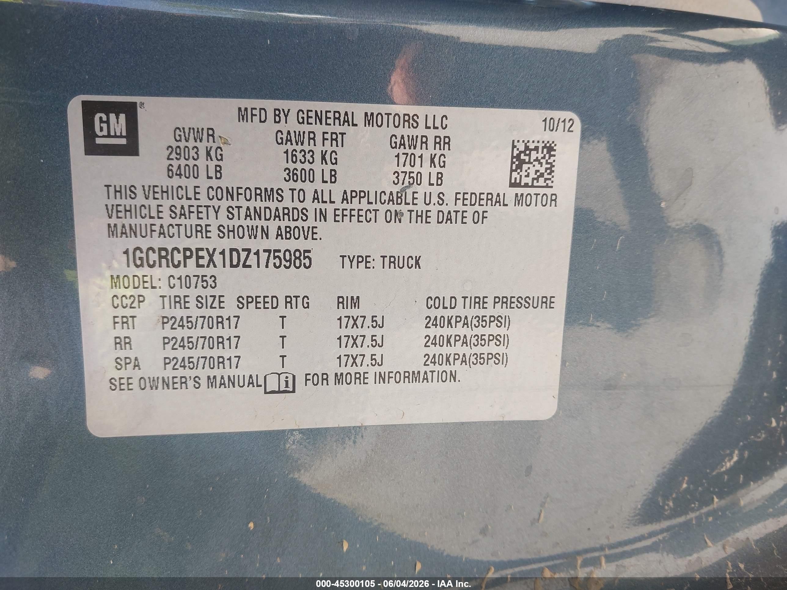 2013 Chevrolet Silverado 1500 Work Truck Синий vin: 1GCRCPEX1DZ175985