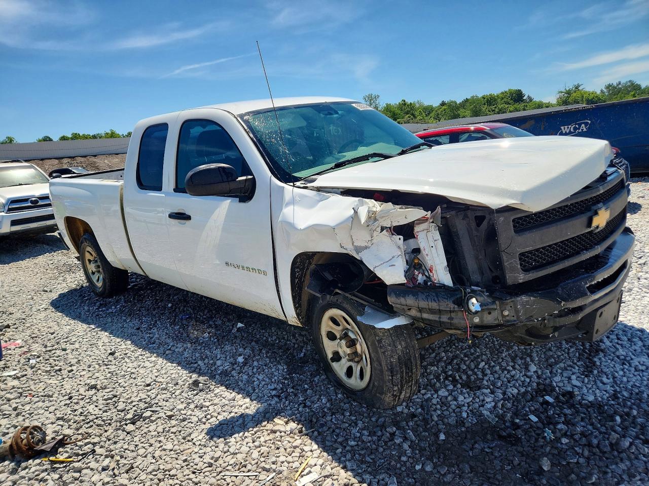 2012 Chevrolet Silverado C1500 White vin: 1GCRCPEX3CZ261328