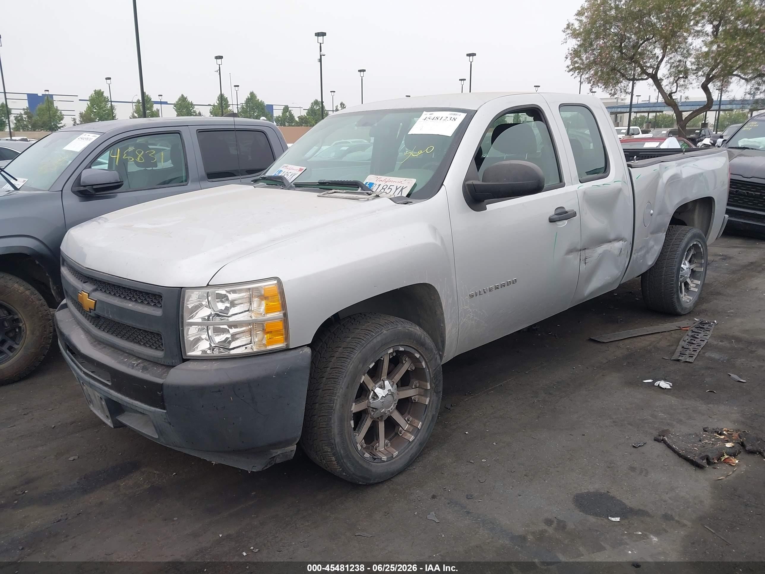 2012 Chevrolet Silverado 1500 Work Truck Silver vin: 1GCRCPEX3CZ326355