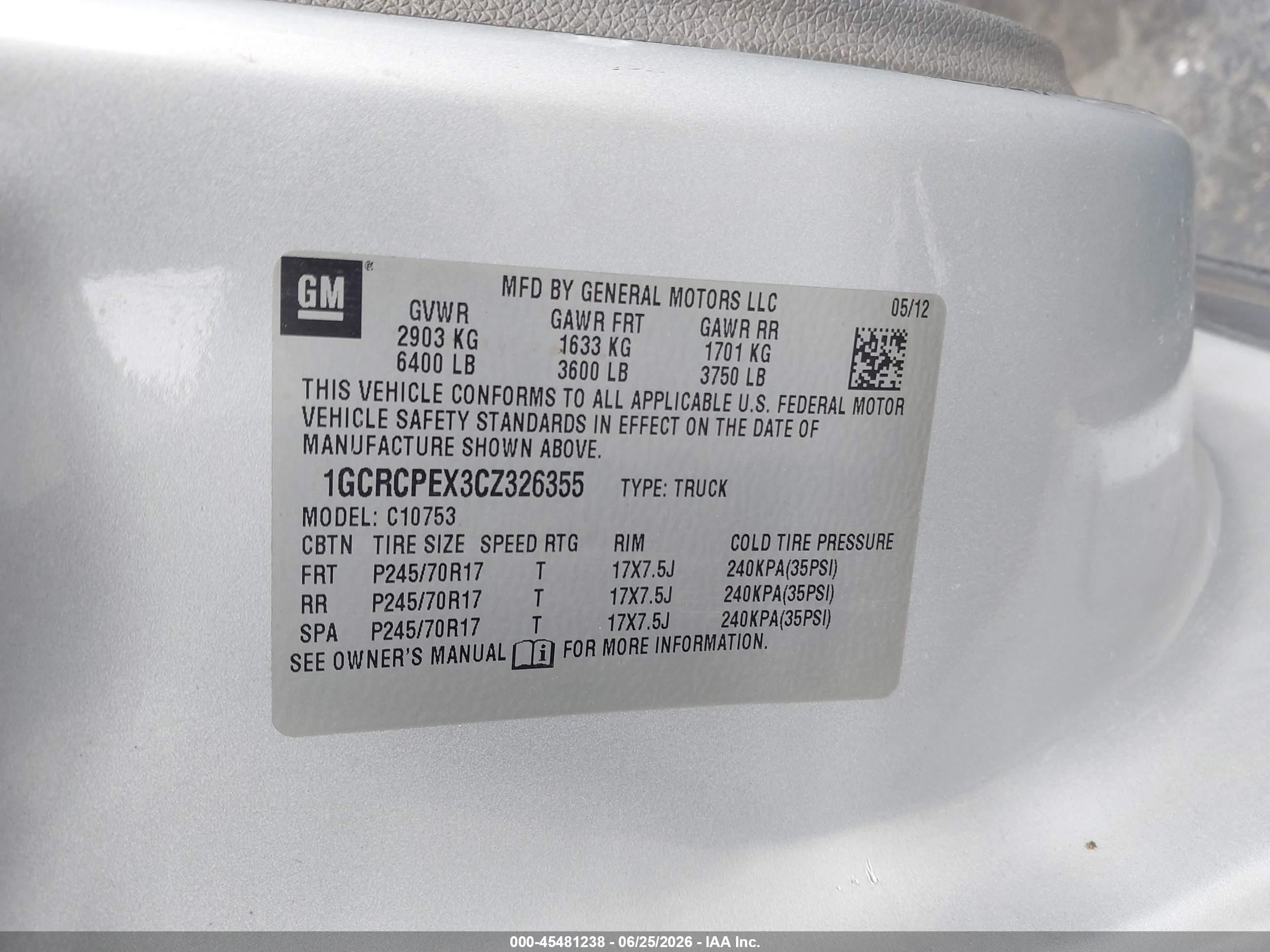 2012 Chevrolet Silverado 1500 Work Truck Silver vin: 1GCRCPEX3CZ326355