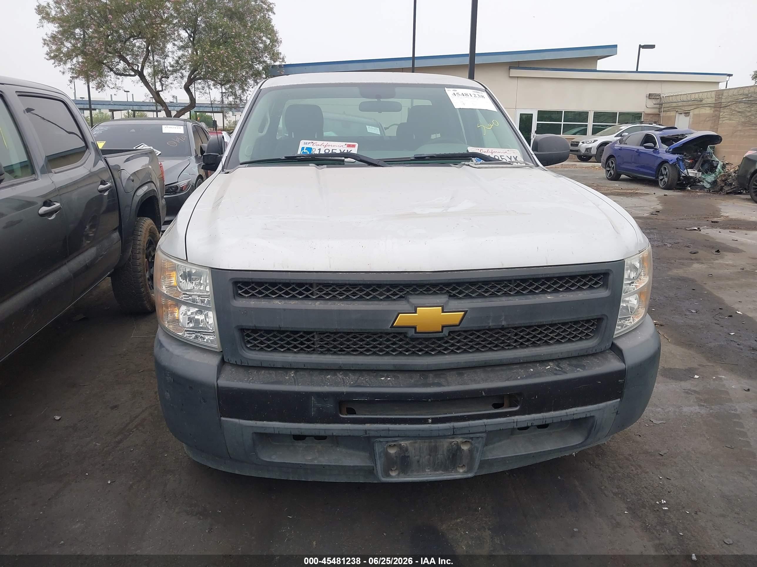2012 Chevrolet Silverado 1500 Work Truck Silver vin: 1GCRCPEX3CZ326355