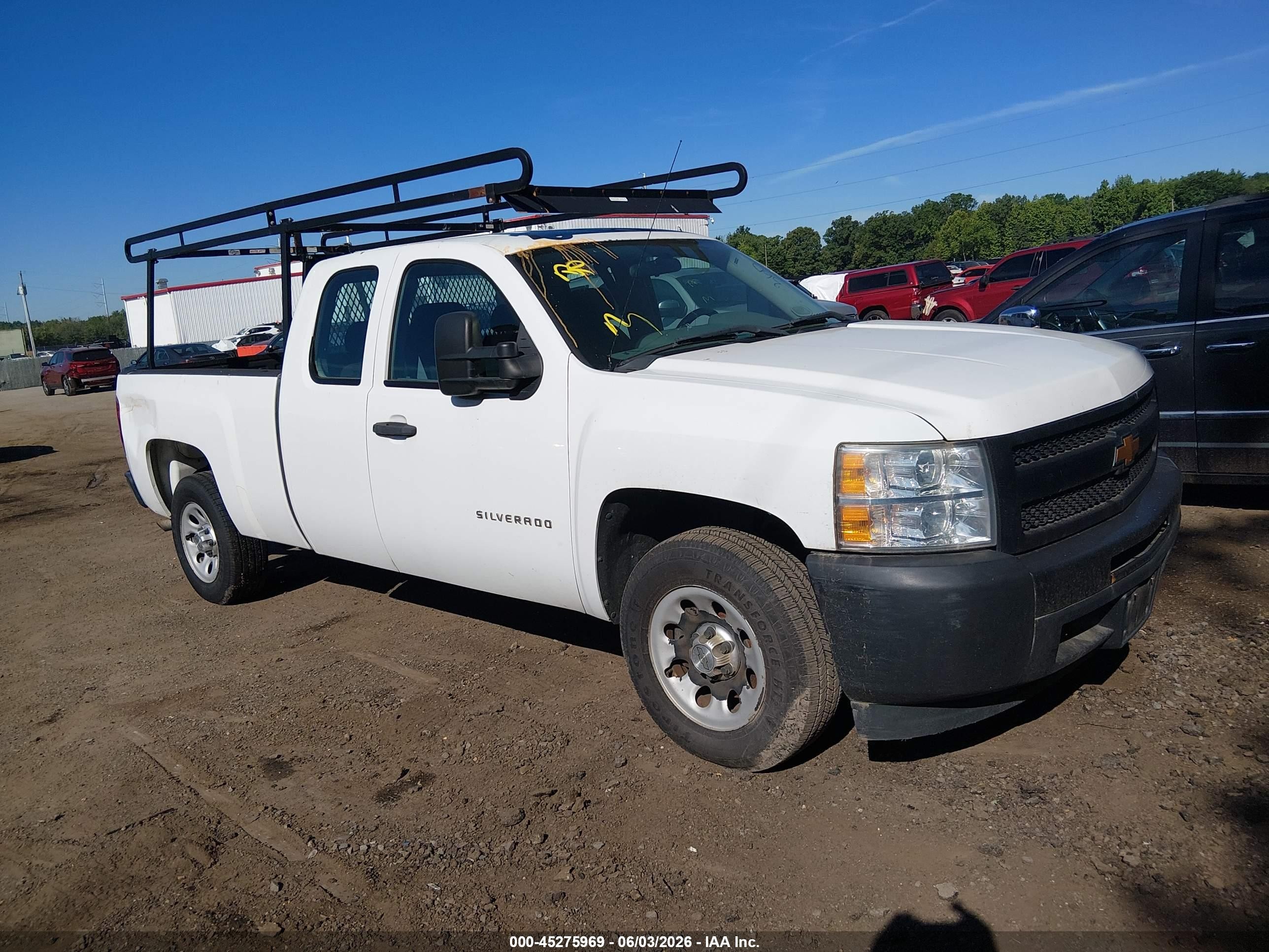 2012 Chevrolet Silverado 1500 Work Truck White vin: 1GCRCPEX7CZ303208