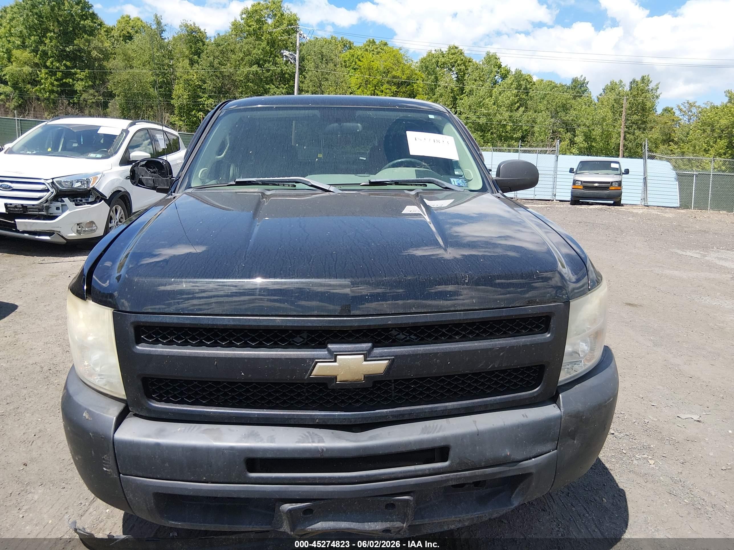 2011 Chevrolet Silverado 1500 Work Truck Black vin: 1GCRCPEX9BZ307646