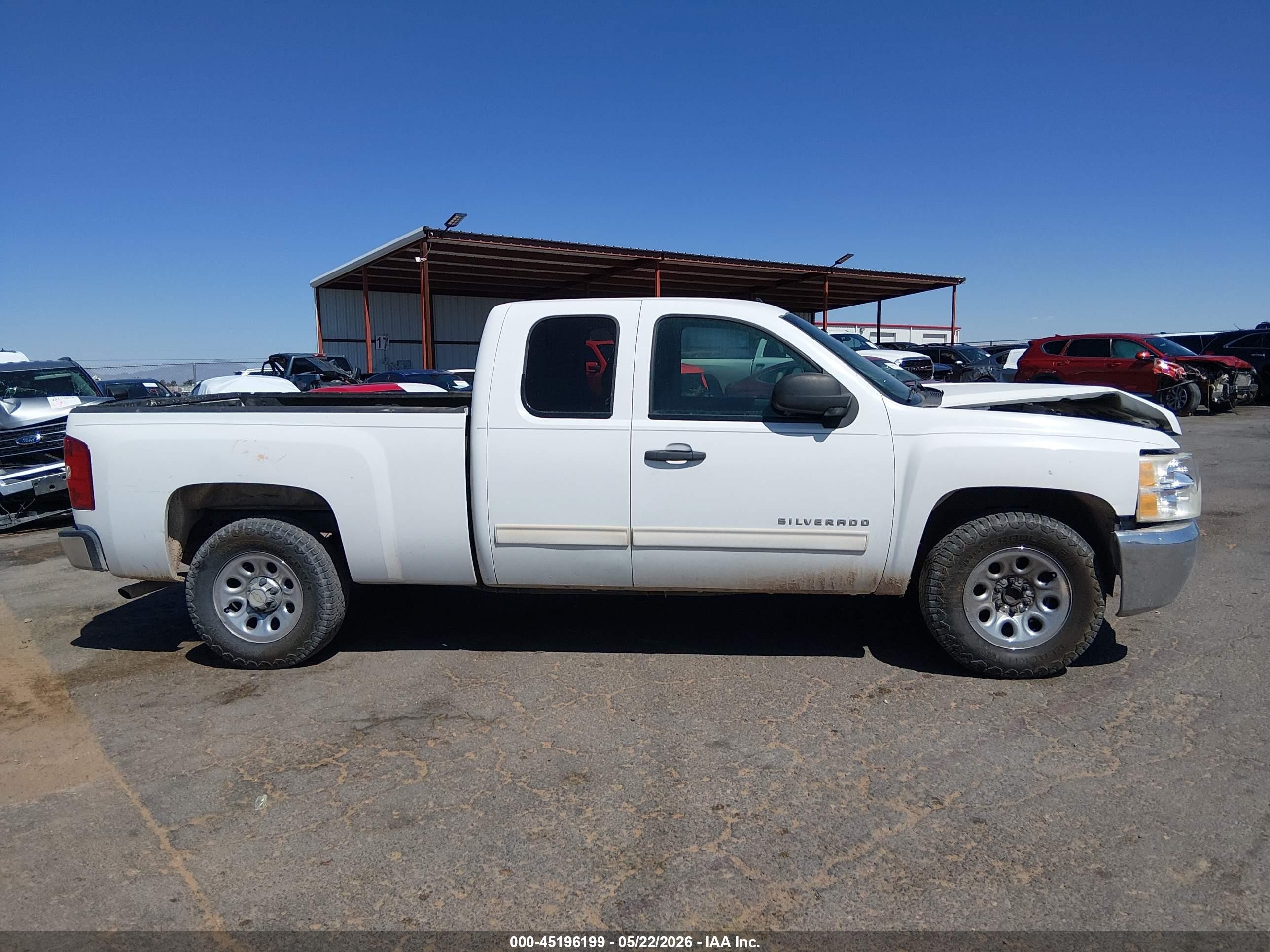 2012 Chevrolet Silverado 1500 Ls White vin: 1GCRCREA1CZ180190