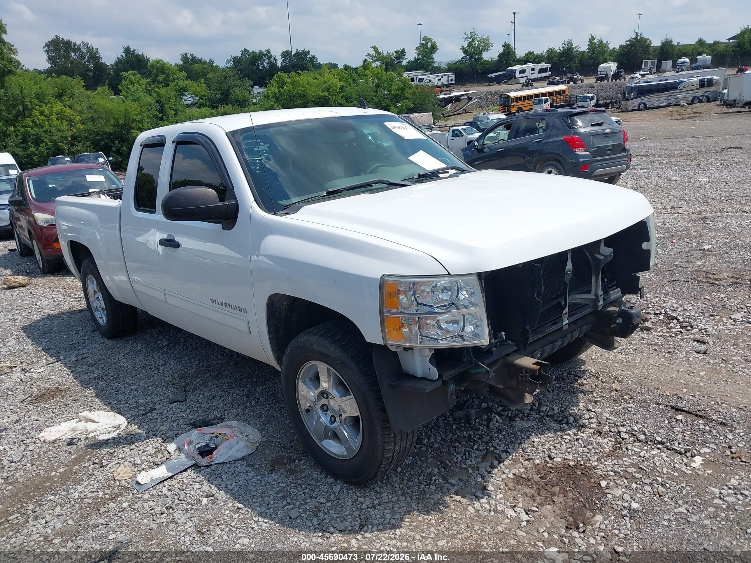 2012 Chevrolet Silverado 1500 Ls White vin: 1GCRCREA4CZ296368