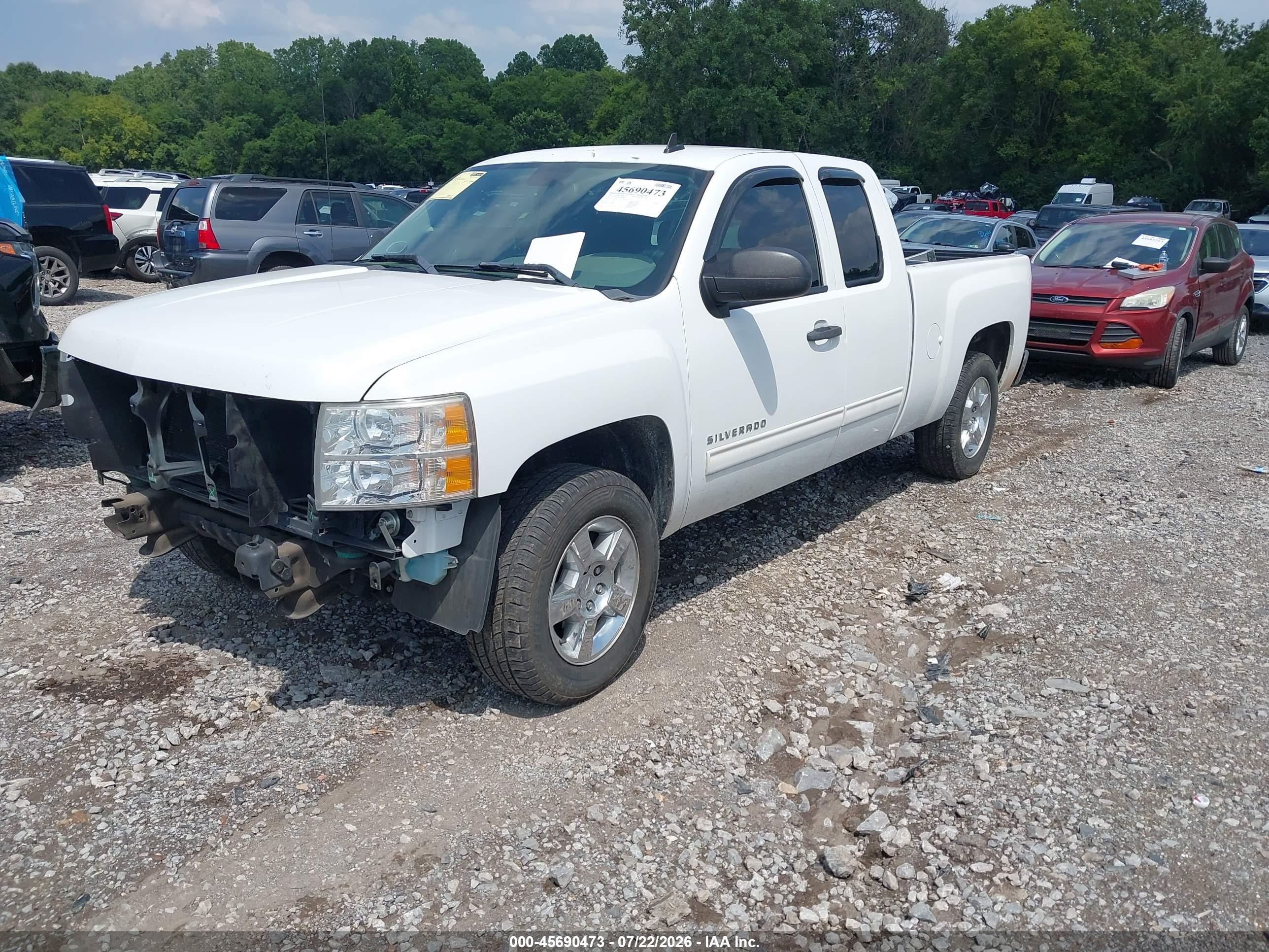 2012 Chevrolet Silverado 1500 Ls White vin: 1GCRCREA4CZ296368
