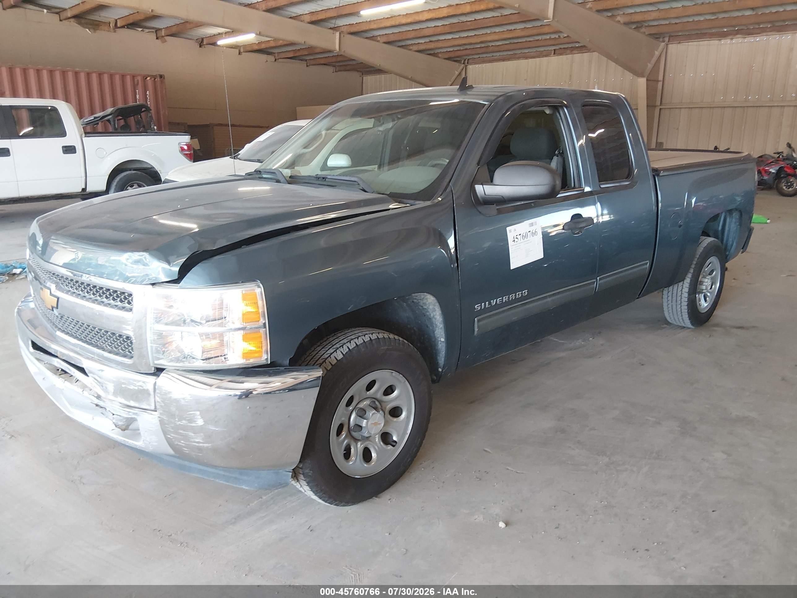 2013 Chevrolet Silverado 1500 Ls Blue vin: 1GCRCREA4DZ169802