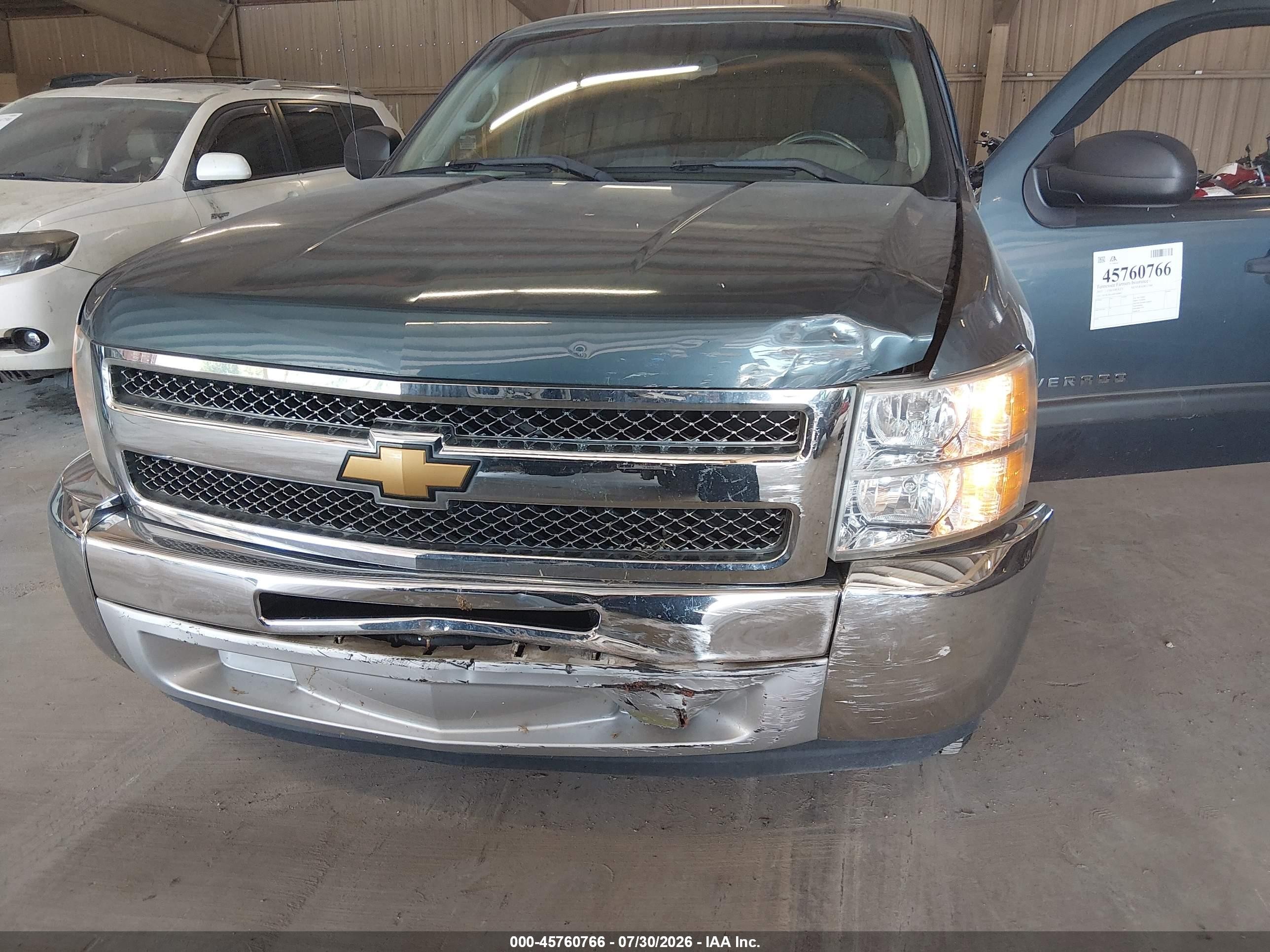 2013 Chevrolet Silverado 1500 Ls Blue vin: 1GCRCREA4DZ169802