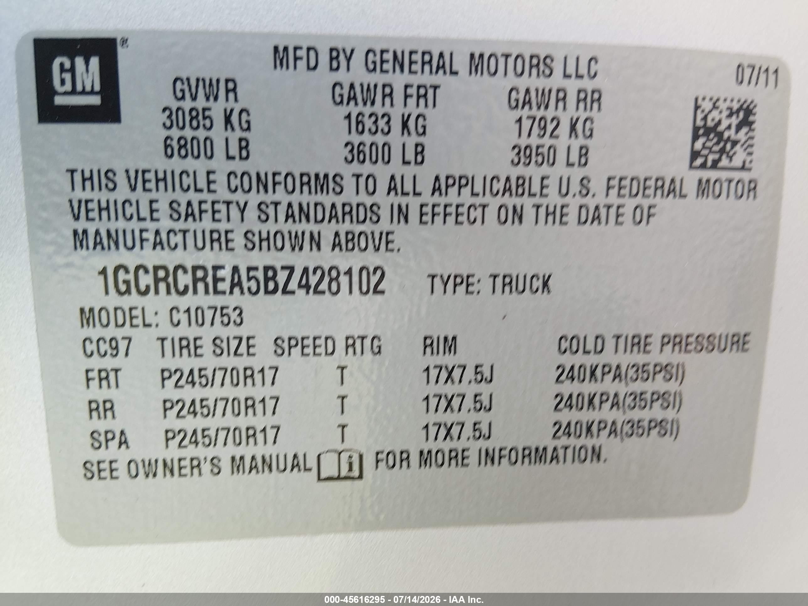2011 Chevrolet Silverado 1500 Ls Silver vin: 1GCRCREA5BZ428102