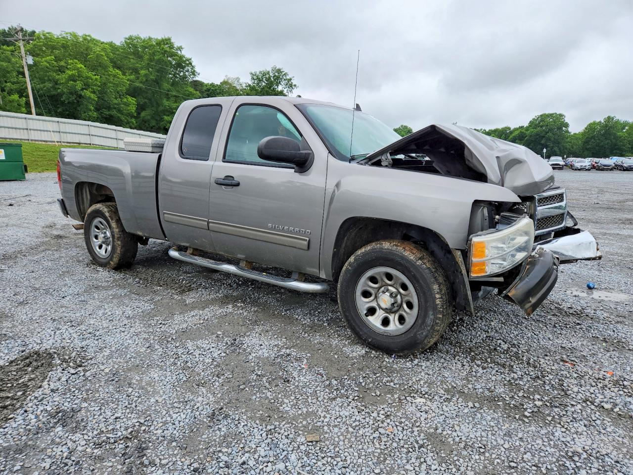 2013 Chevrolet Silverado C1500 Ls Silver vin: 1GCRCREA5DZ211880