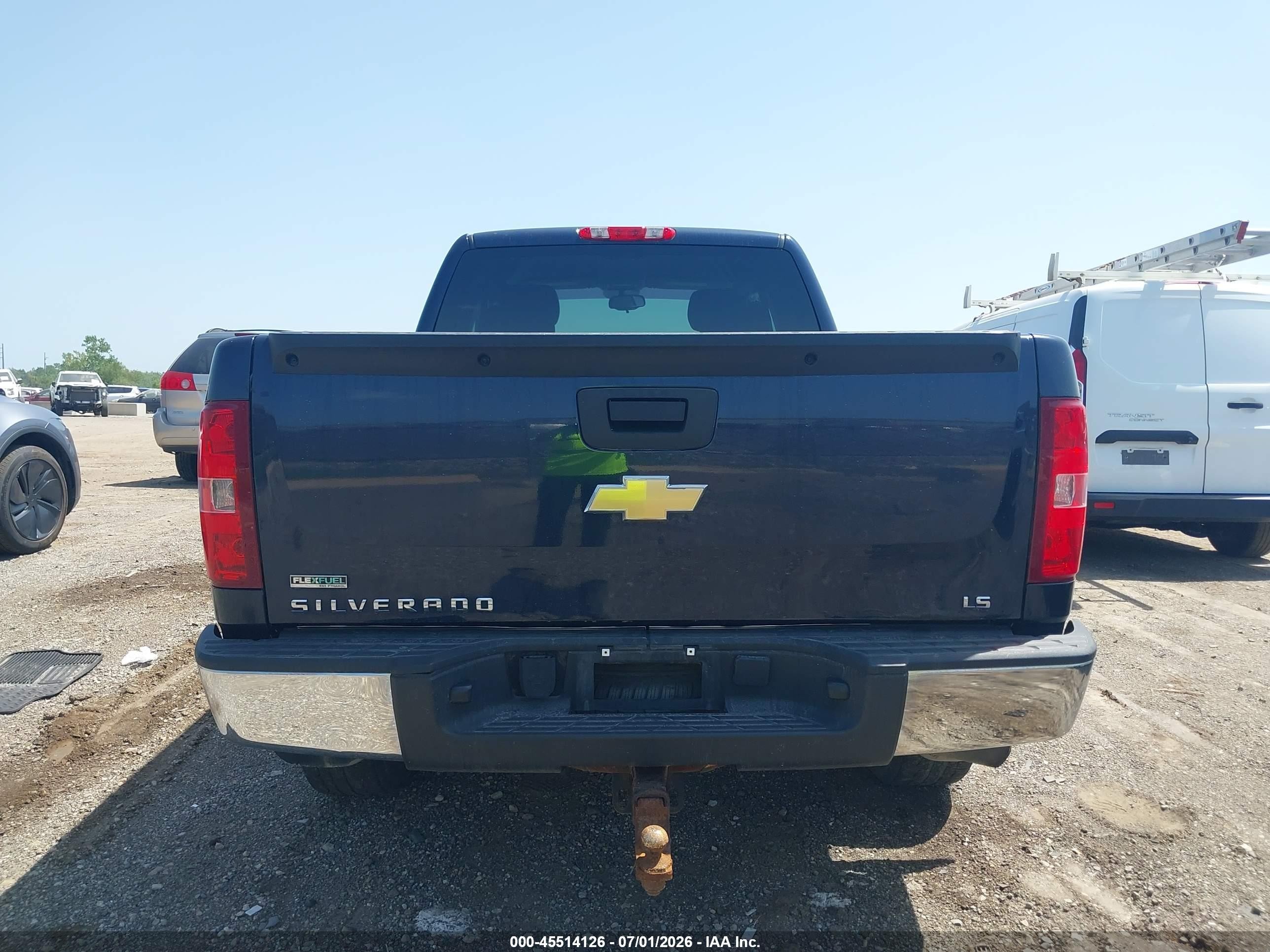 2011 Chevrolet Silverado 1500 Ls Blue vin: 1GCRCREA6BZ317025