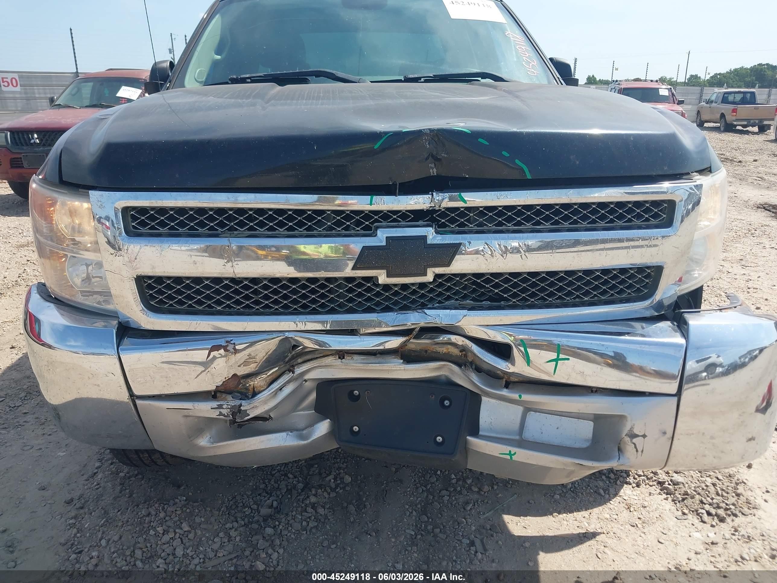 2012 Chevrolet Silverado 1500 Ls Черный vin: 1GCRCREA6CZ347952