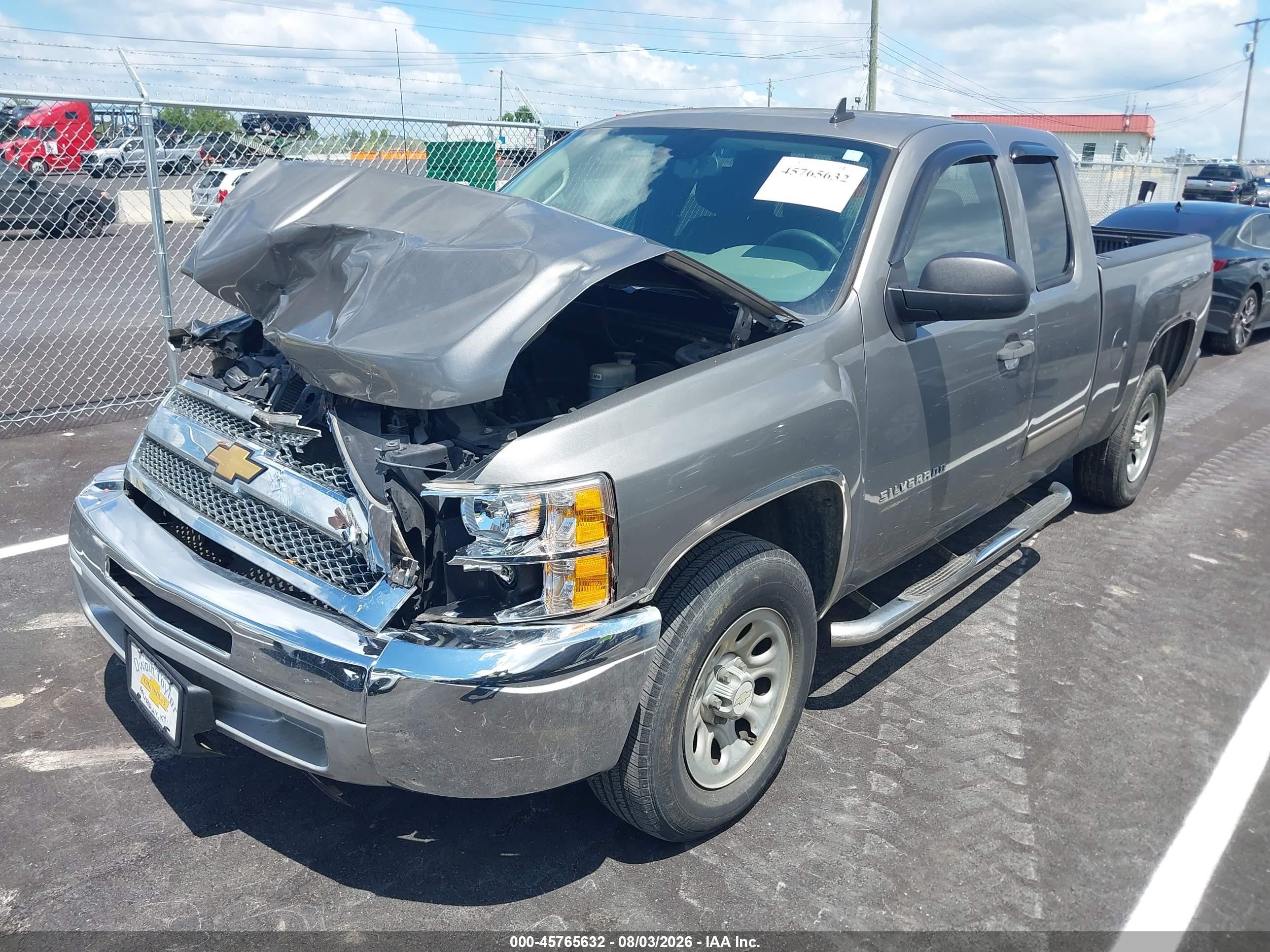 2012 Chevrolet Silverado 1500 Ls Silver vin: 1GCRCREA7CZ291827