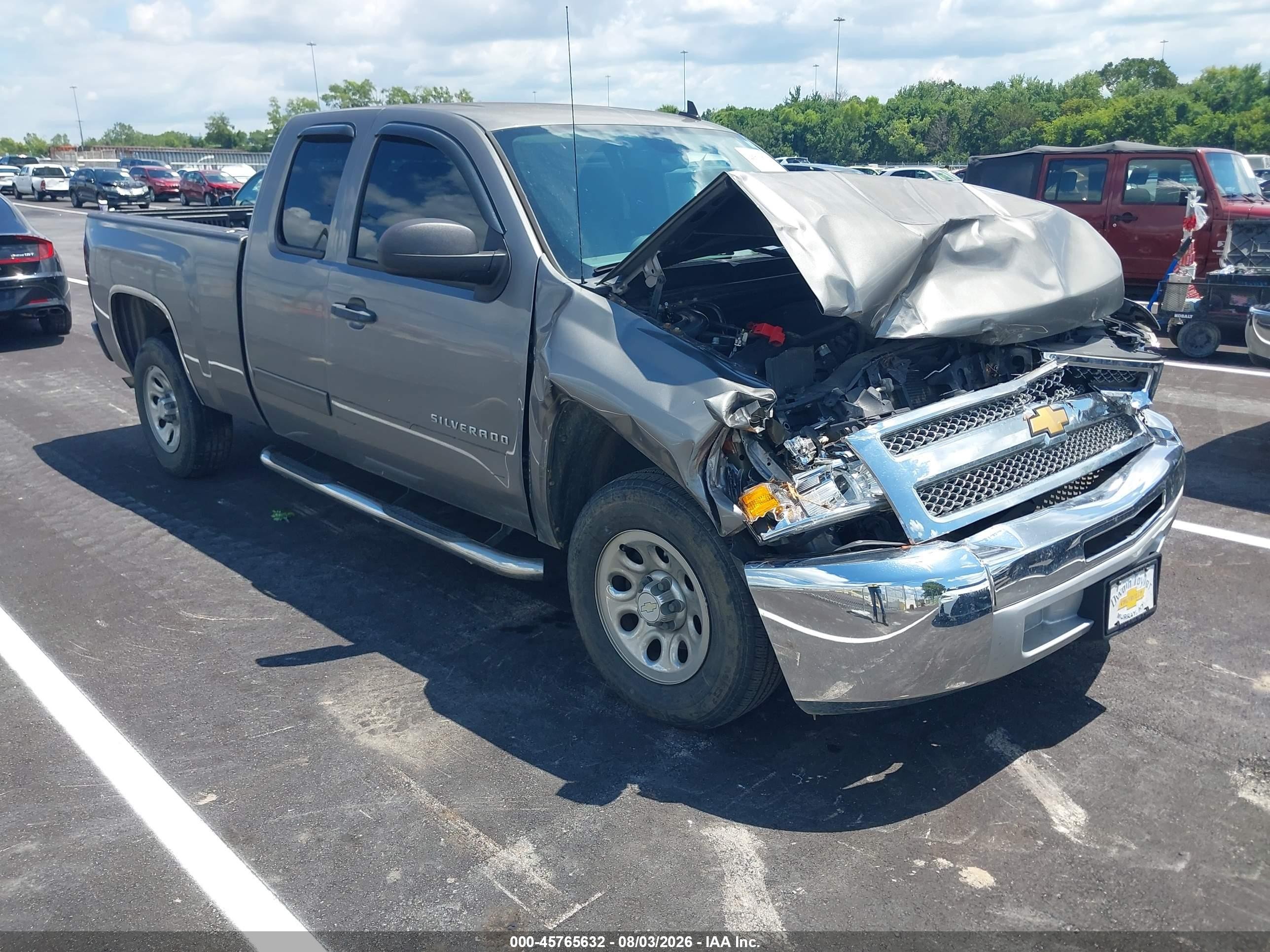 2012 Chevrolet Silverado 1500 Ls Silver vin: 1GCRCREA7CZ291827