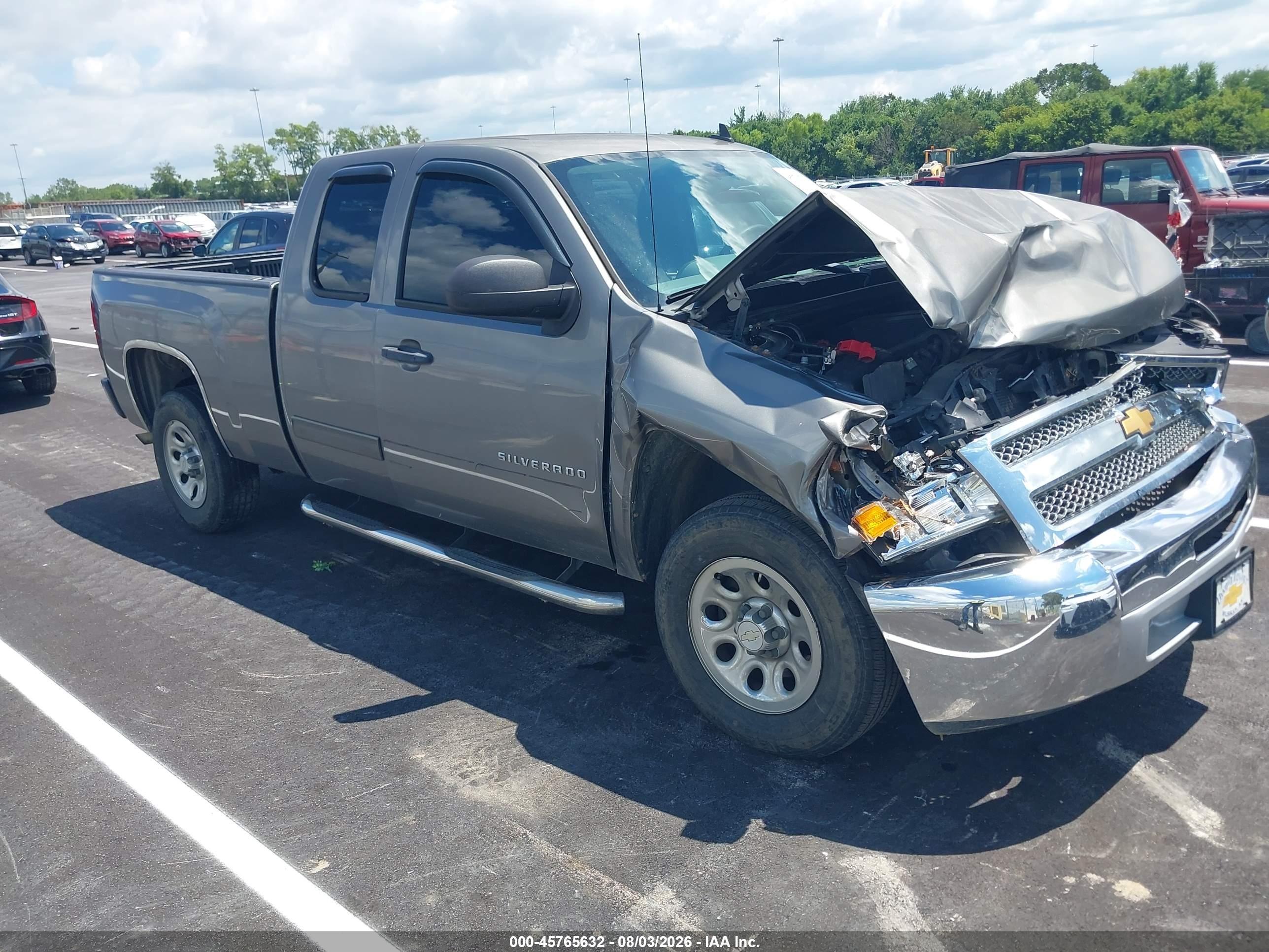 2012 Chevrolet Silverado 1500 Ls Silver vin: 1GCRCREA7CZ291827