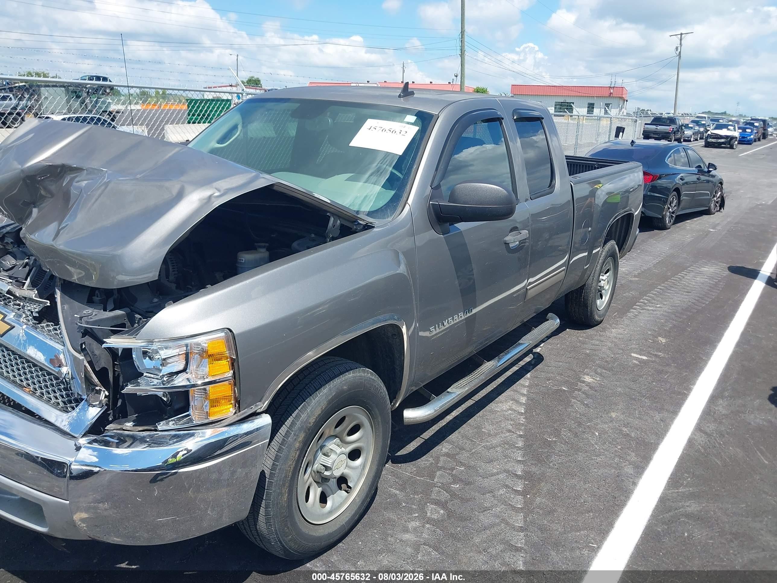 2012 Chevrolet Silverado 1500 Ls Silver vin: 1GCRCREA7CZ291827